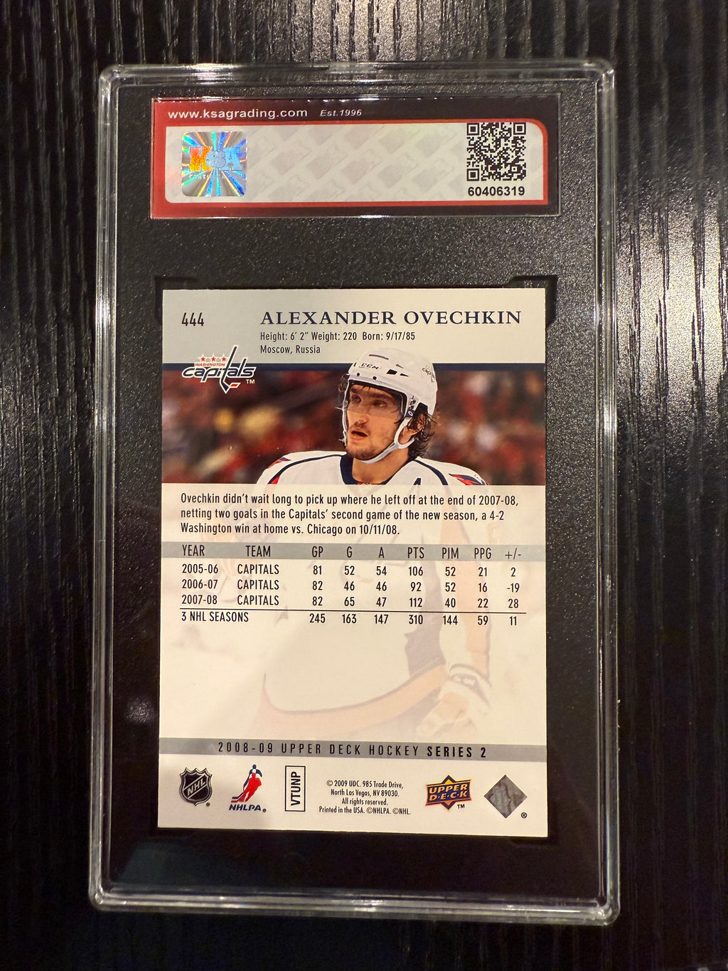 2008-09 Upper Deck Alexander Ovechkin KSA 10