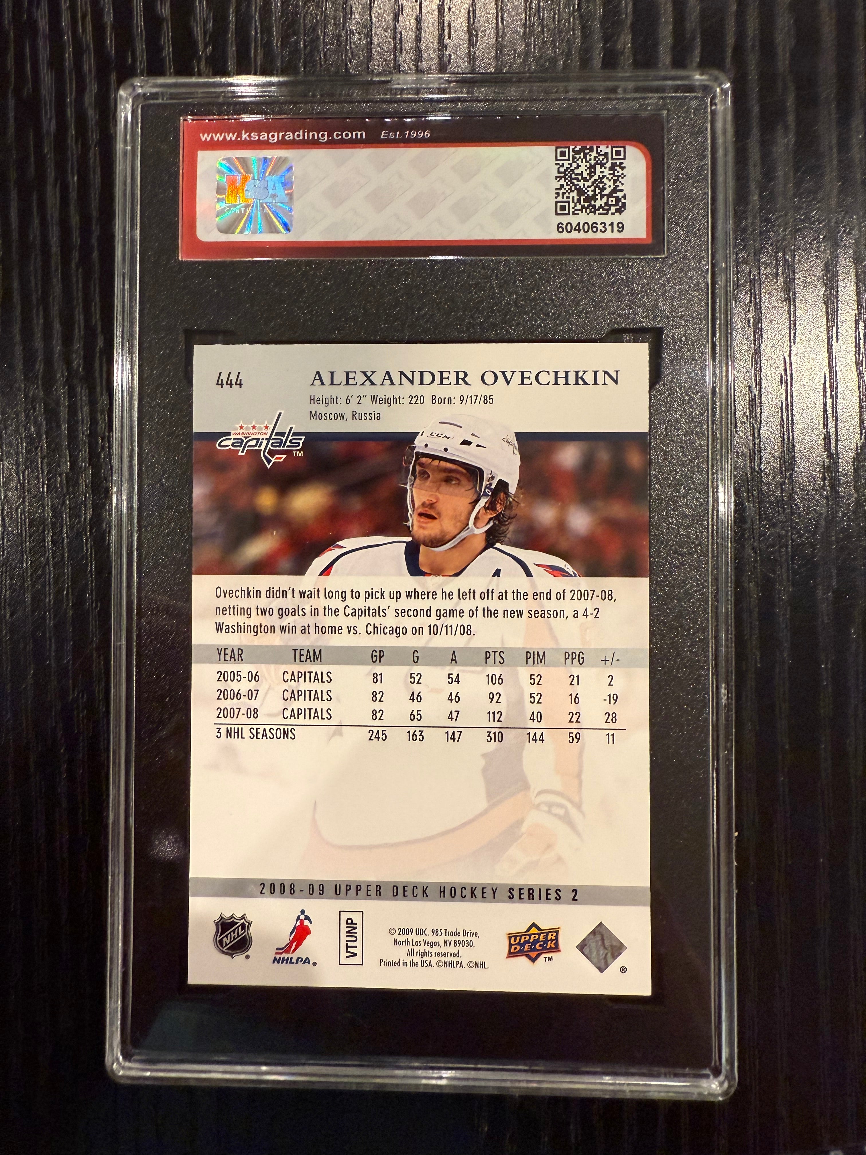 2008-09 Upper Deck Alexander Ovechkin KSA 10