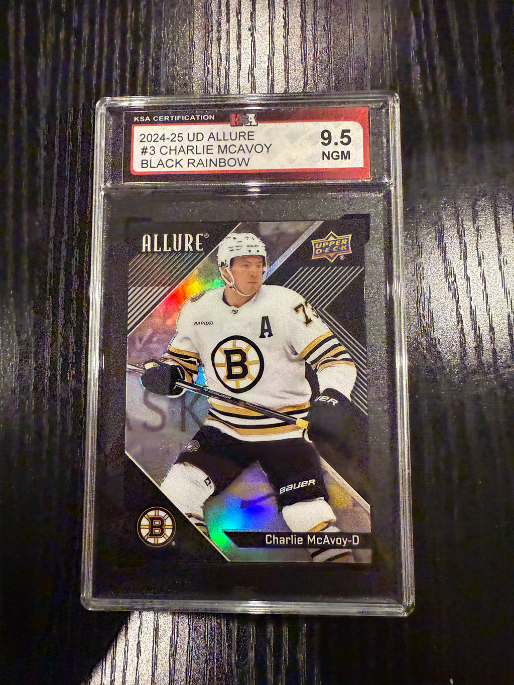 2024-25 Allure Black Rainbow Charlie McAvoy KSA 9.5