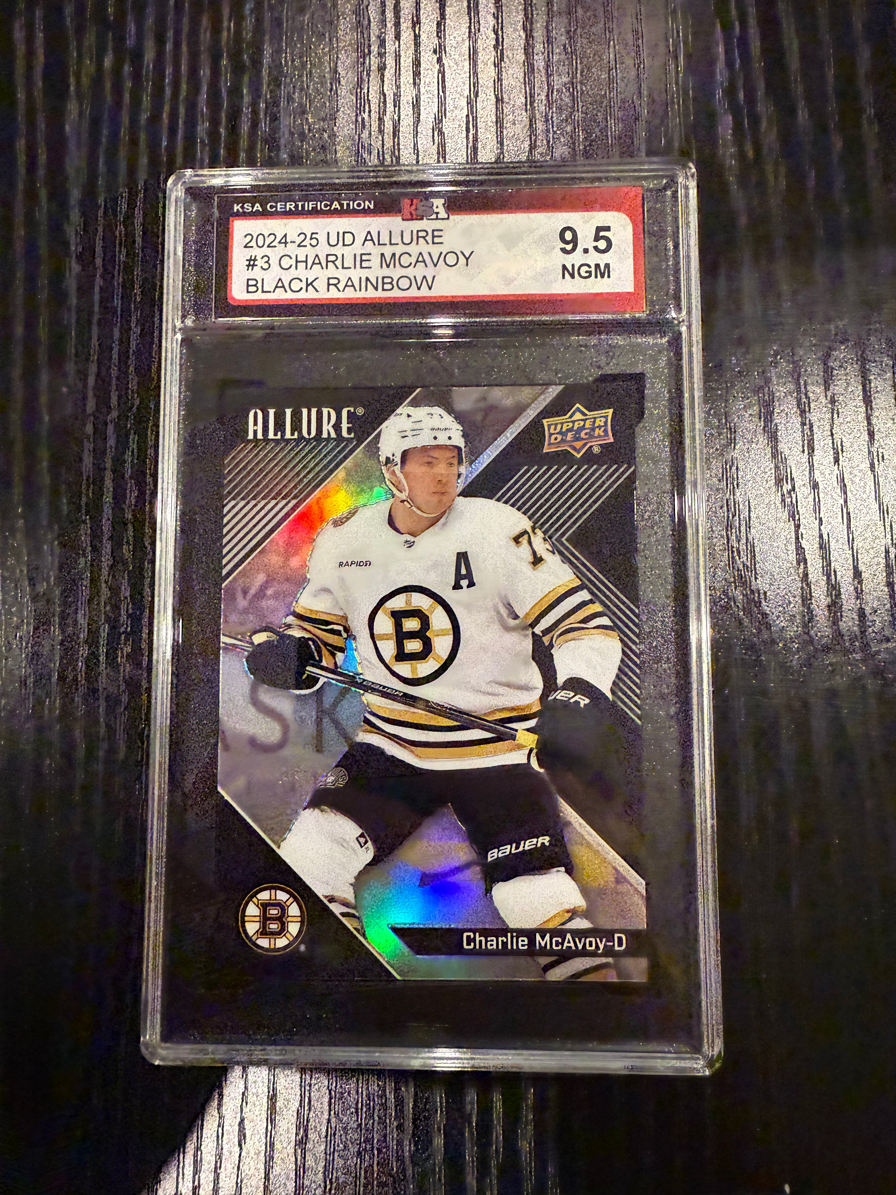 2024-25 Allure Black Rainbow Charlie McAvoy KSA 9.5