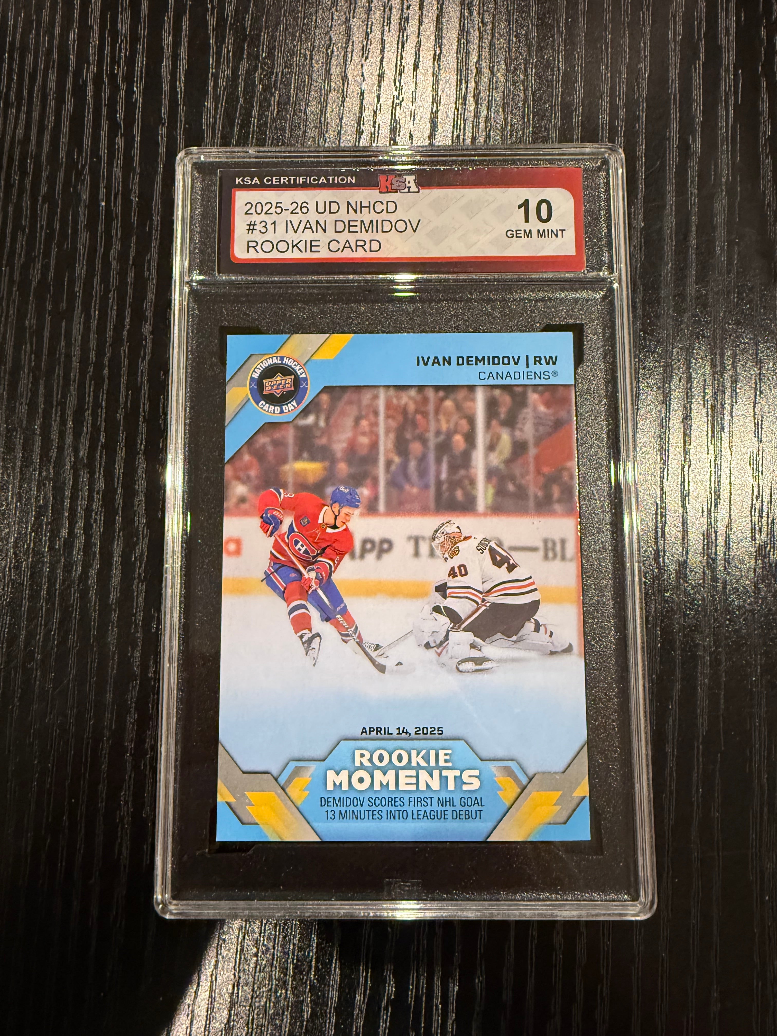 2024-25 UD NHCD Rookie Ivan Demidov KSA 10