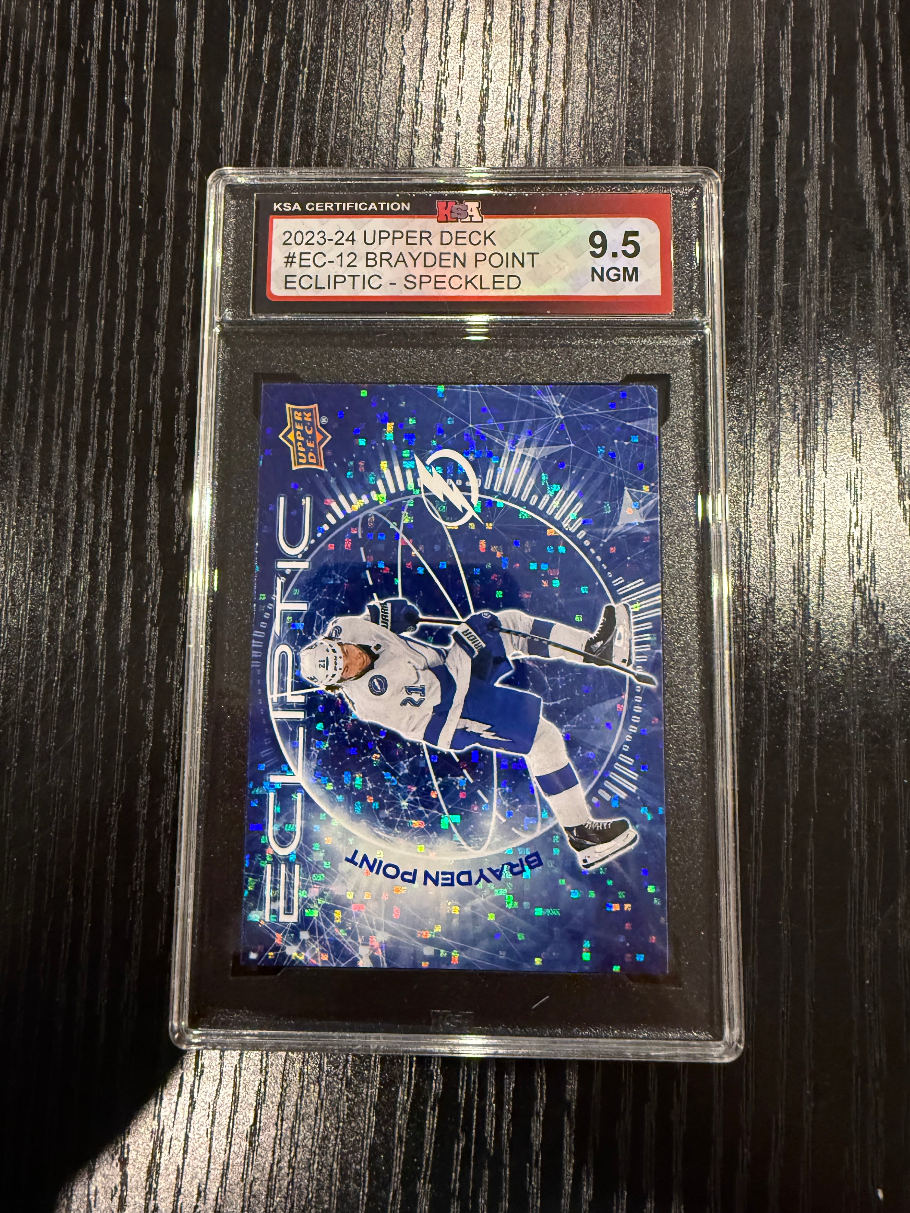 2023-24 UD Ecliptic Brayden Point  Speckled KSA 9.5