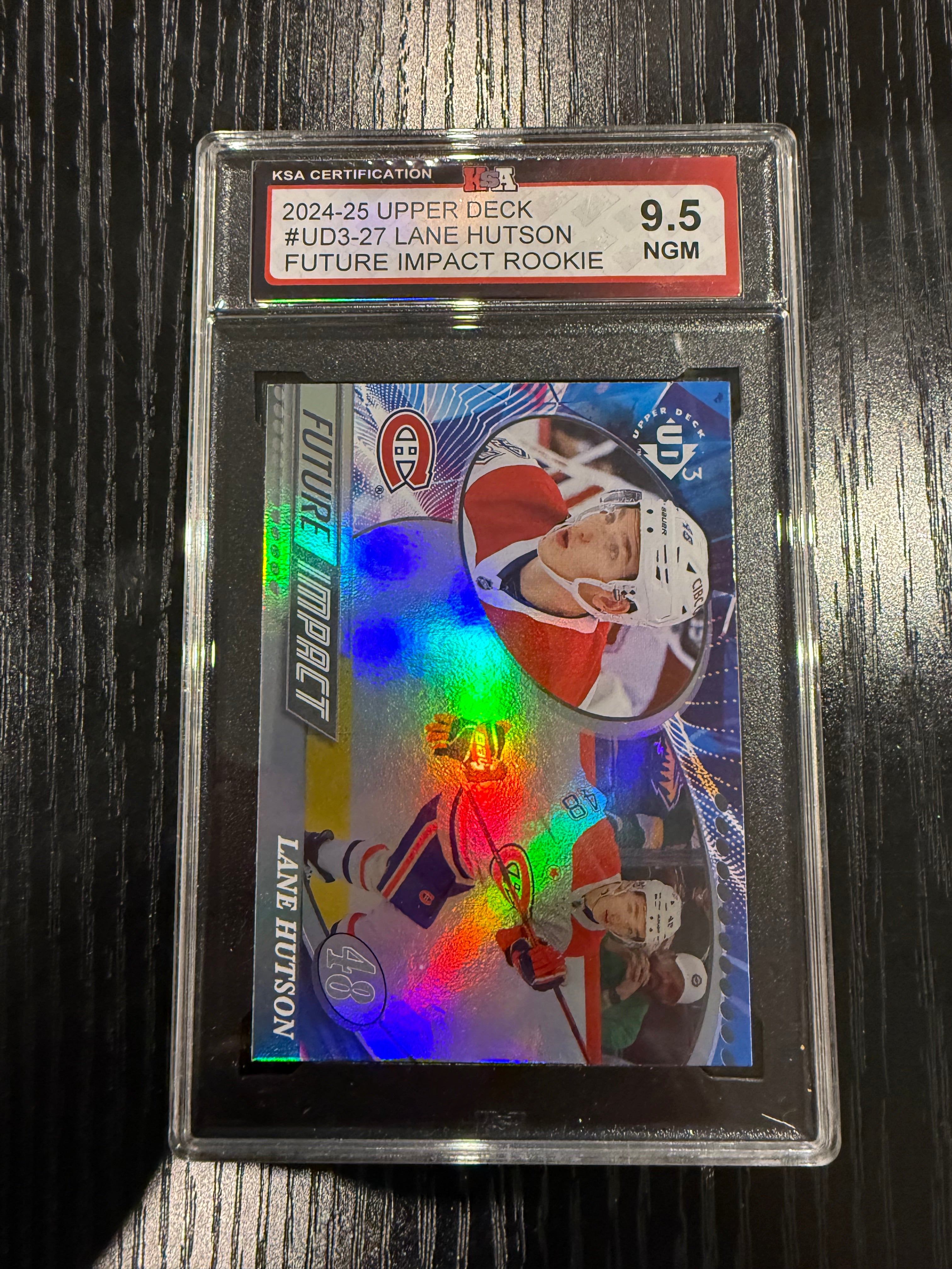 2024-25 Upper Deck Future Impact Rookie Lane Hutson KSA 9.5