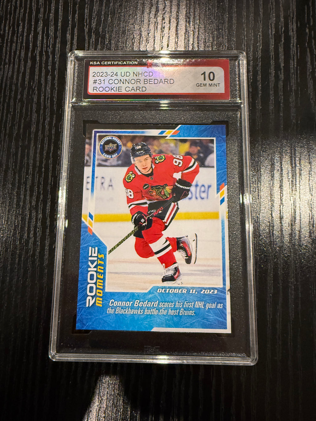 2023-24 UD NHCD Connor Bedard Rookie KSA 10