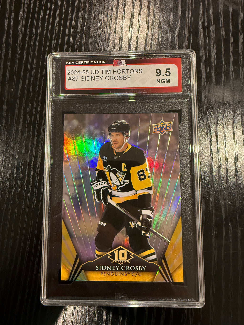 2024-25 UD Tim Hortons Sidney Crosby KSA 9.5