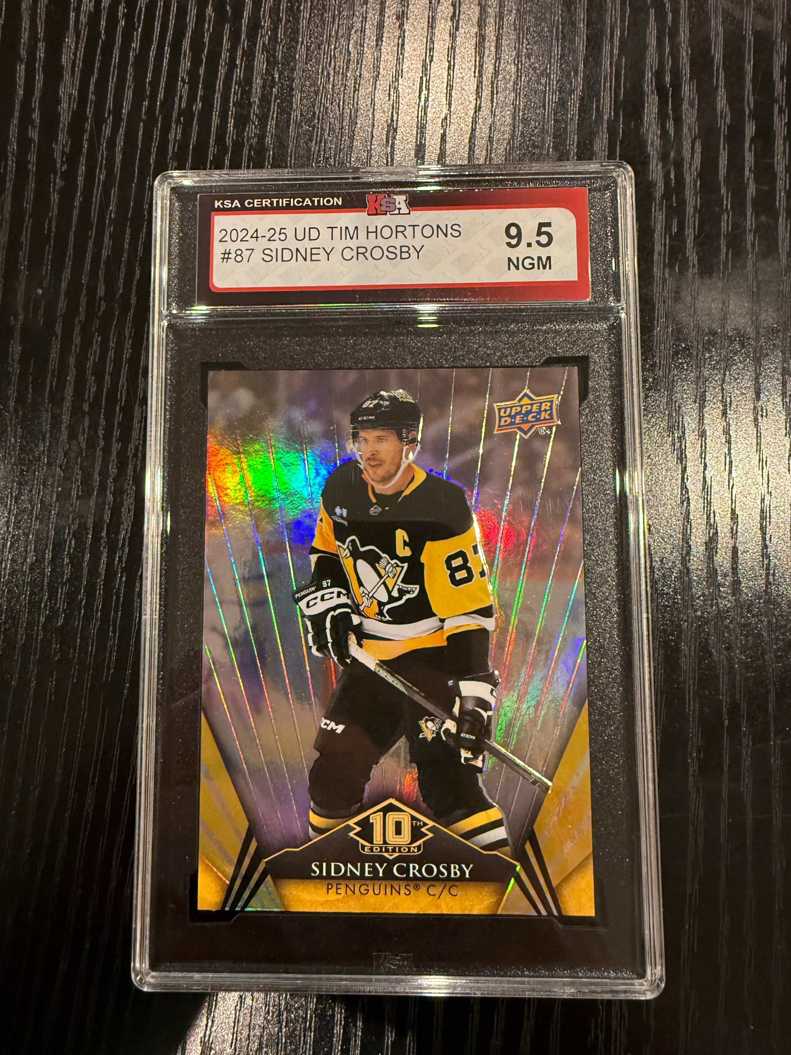 2024-25 UD Tim Hortons Sidney Crosby KSA 9.5