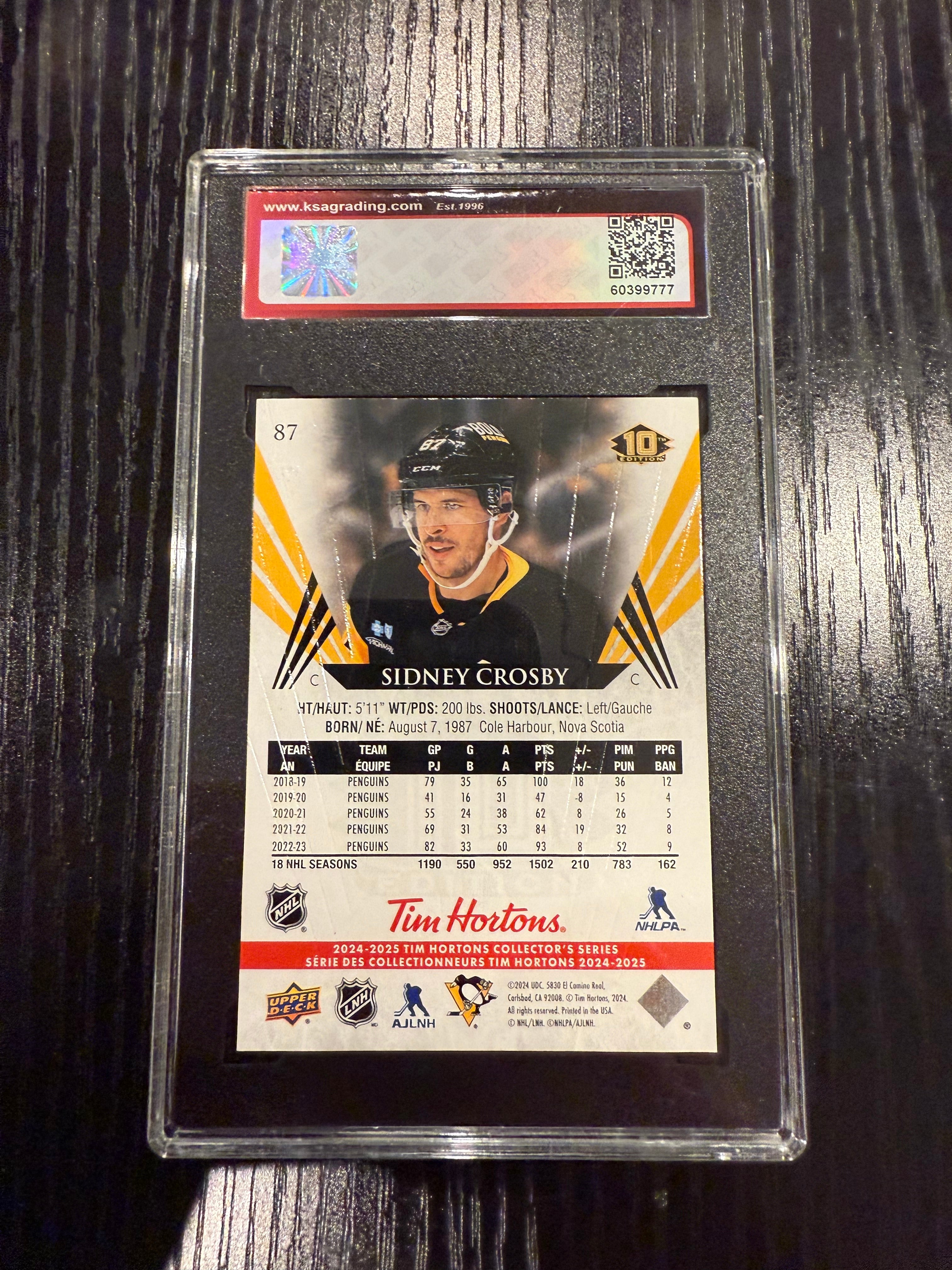 2024-25 Tim Hortons Sidney Crosby KSA 10