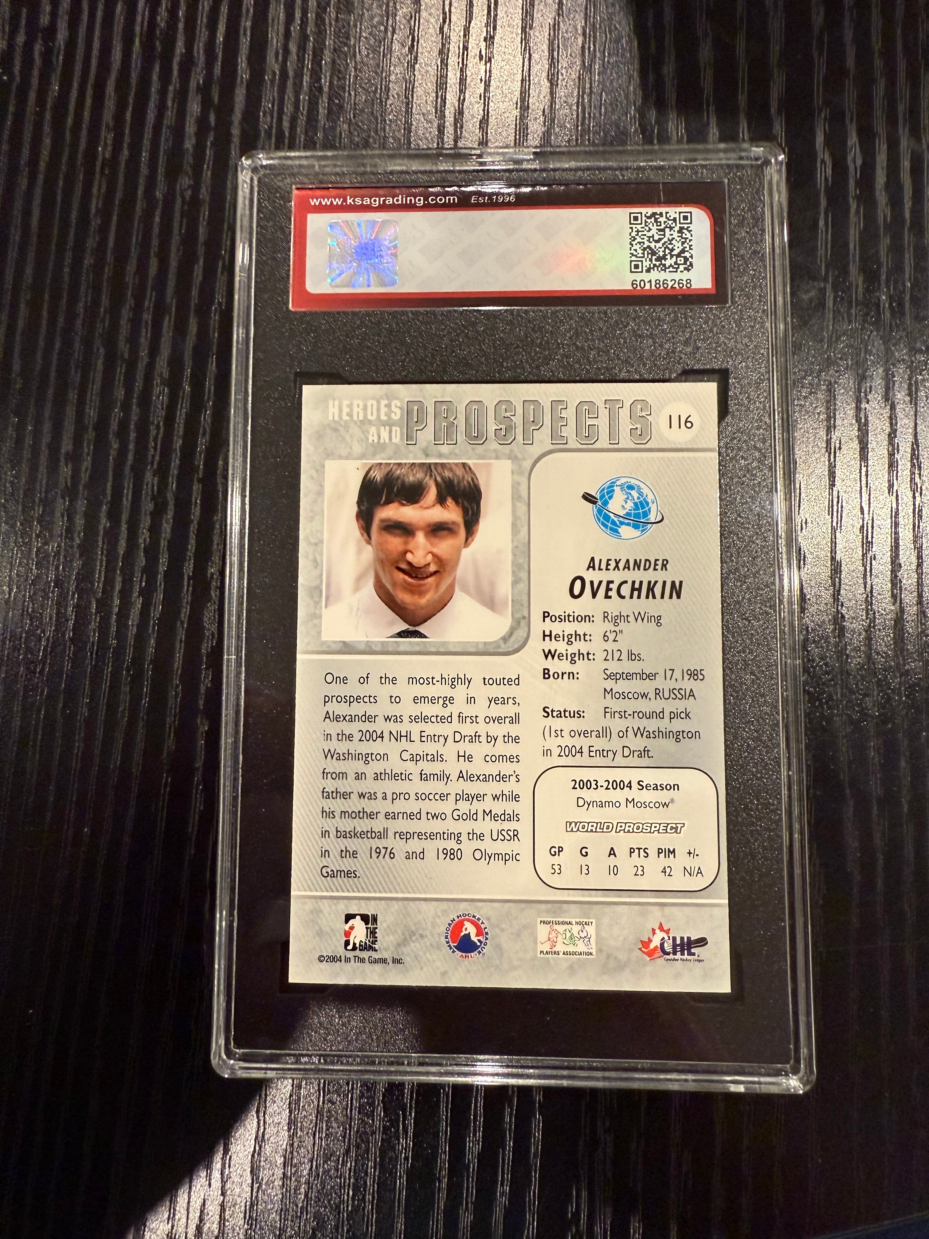 2004-05 ITG Rookie Alexander Ovechkin KSA 10