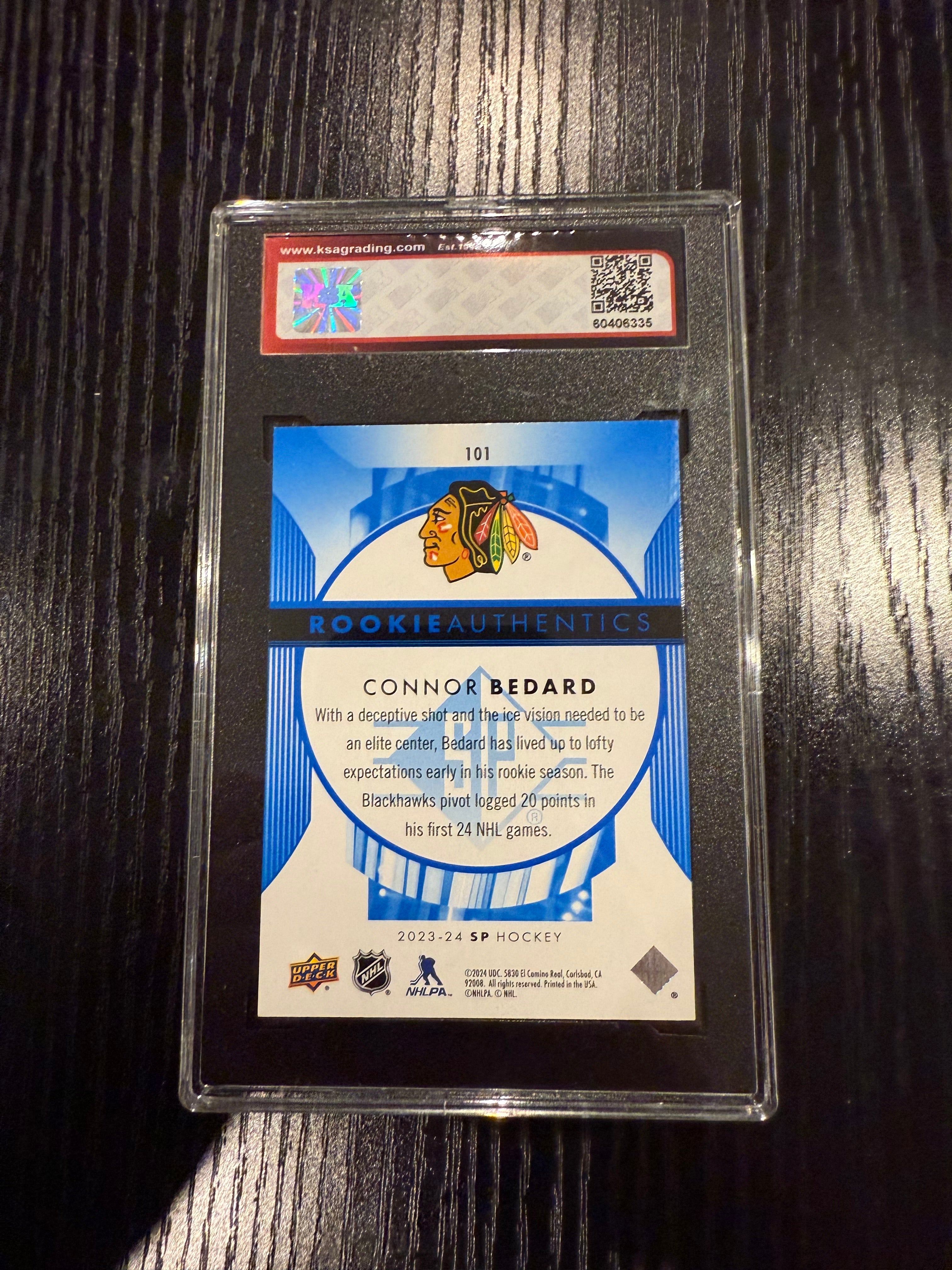 2023-24 SP Blue Rookie Connor Bedard KSA 10