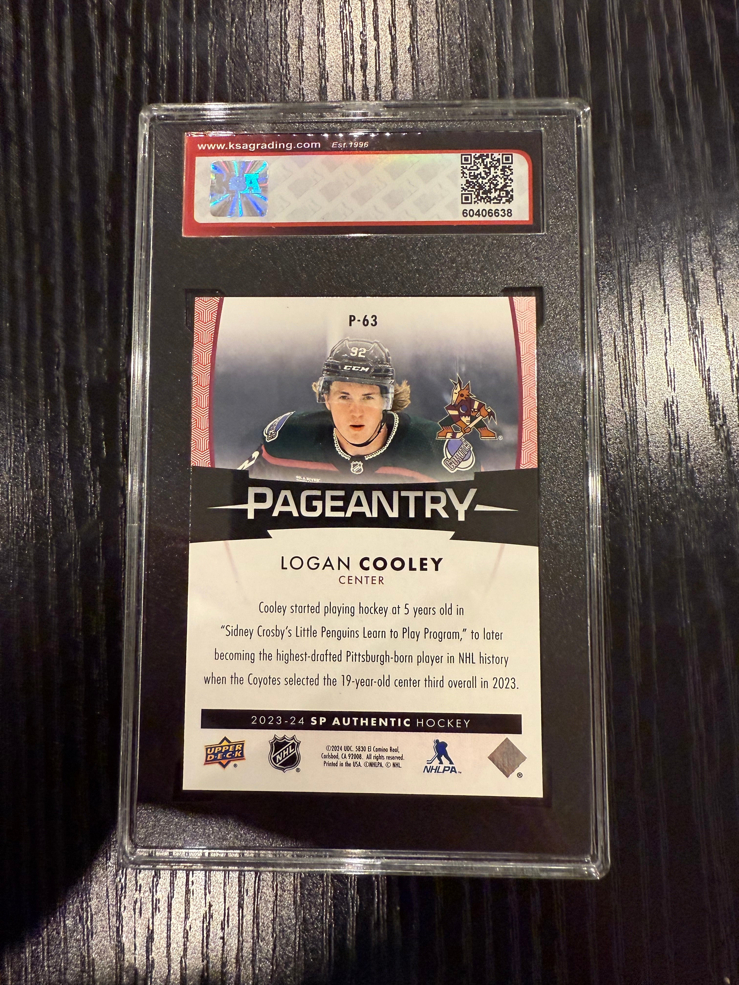 2023-24 SPA Pageantry Logan Cooley Rookie Card KSA 10