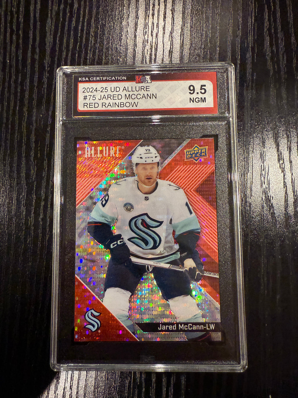 2024-25 Allure Red Rainbow Jared McCann KSA 9.5