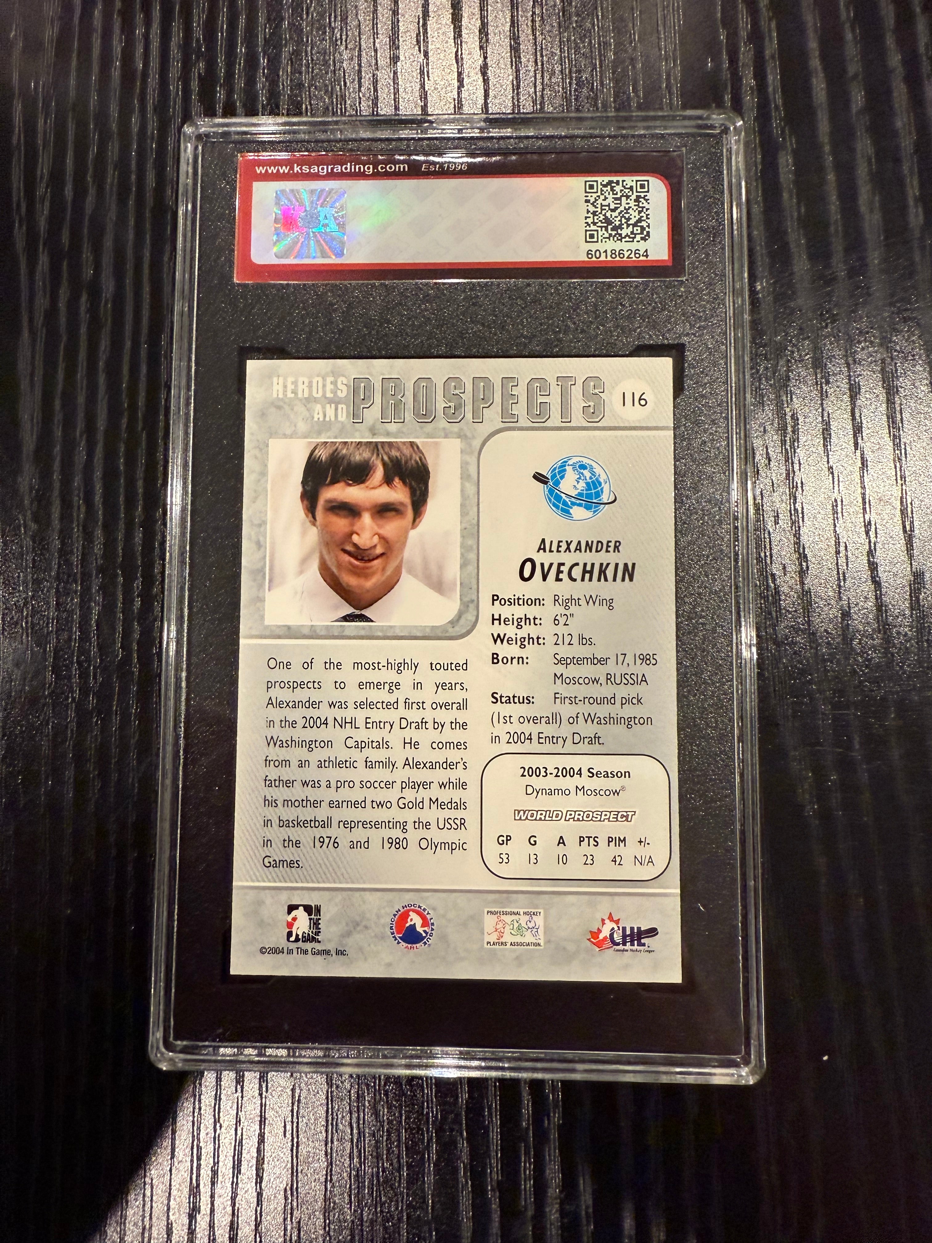 2004-05 ITG Rookie Alexander Ovechkin KSA 10