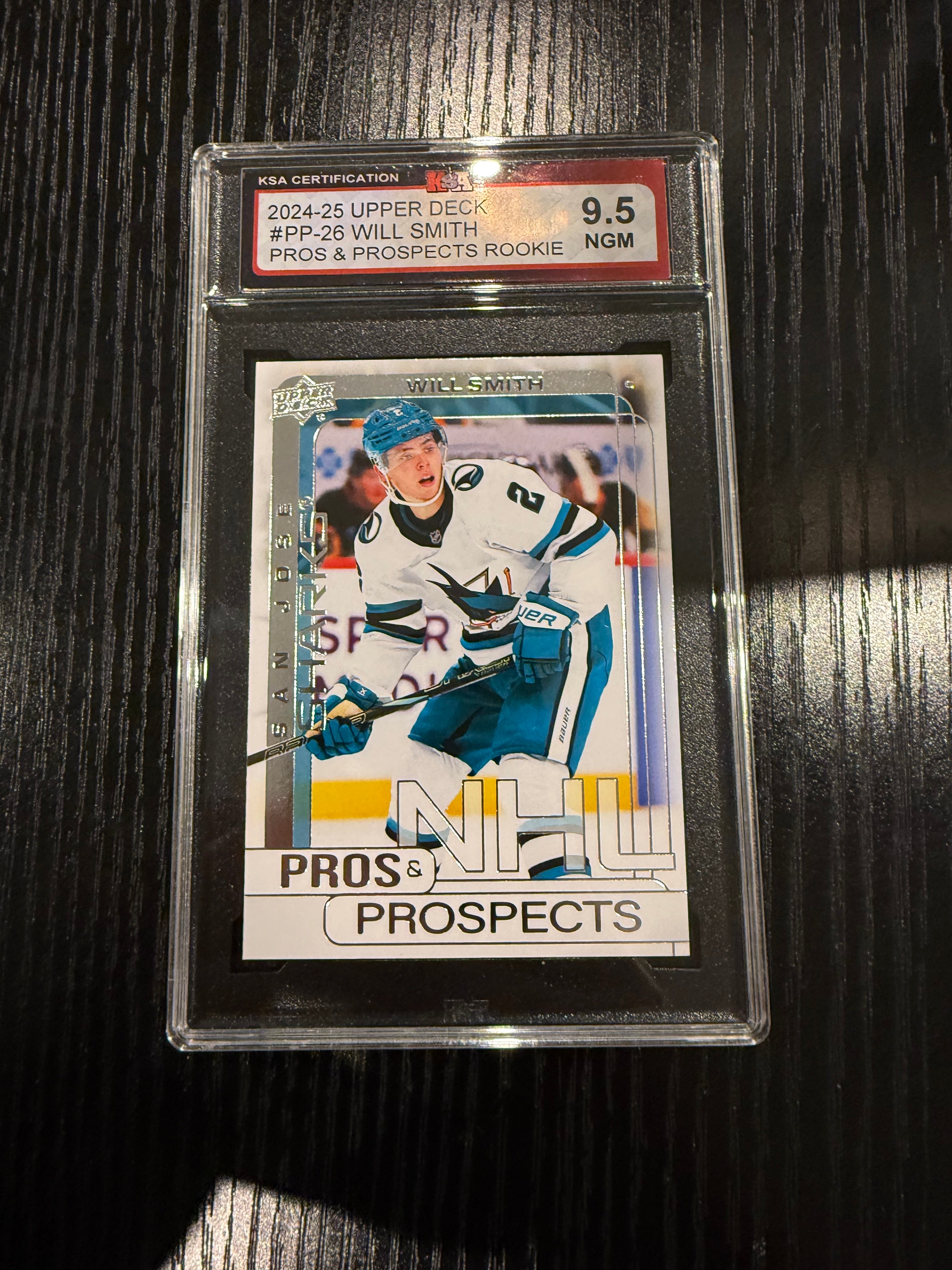 2024-25 UD Pros and Prospects Will Smith Rookie KSA 9.5