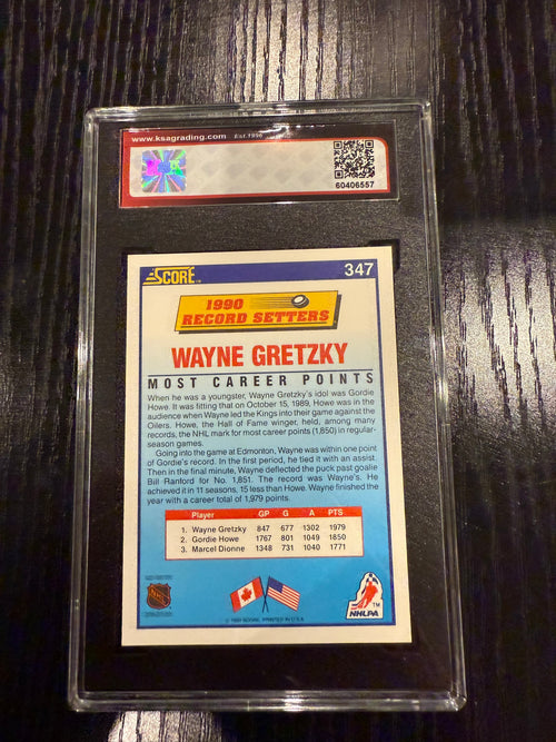 1990-91 Score Wayne Gretzky KSA 10