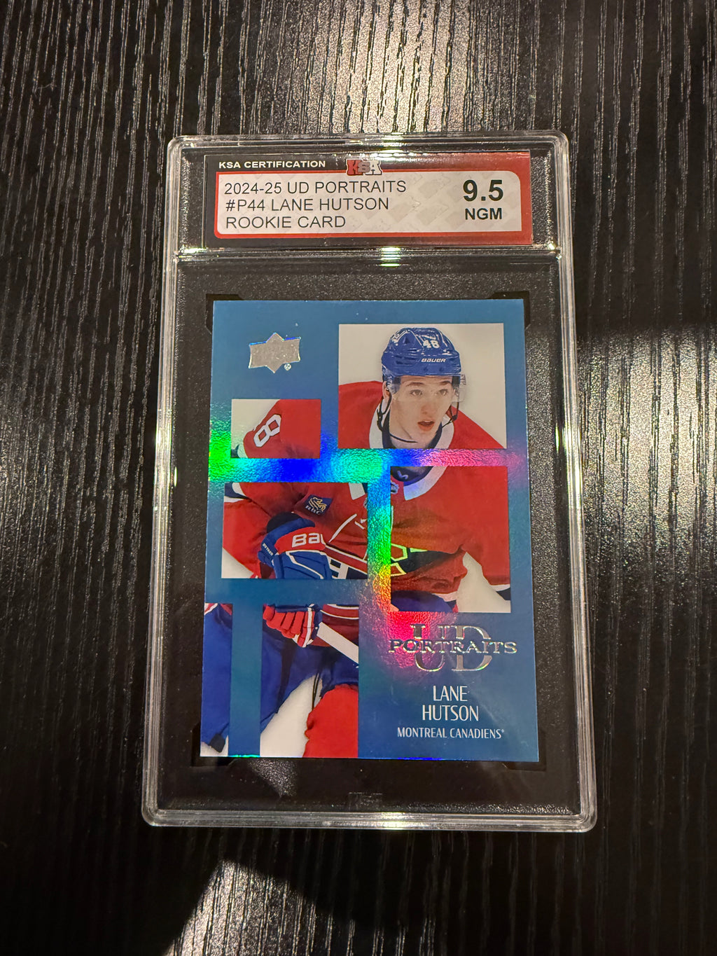 2024-25 UD Portraits Rookie Lane Hutson KSA 9.5