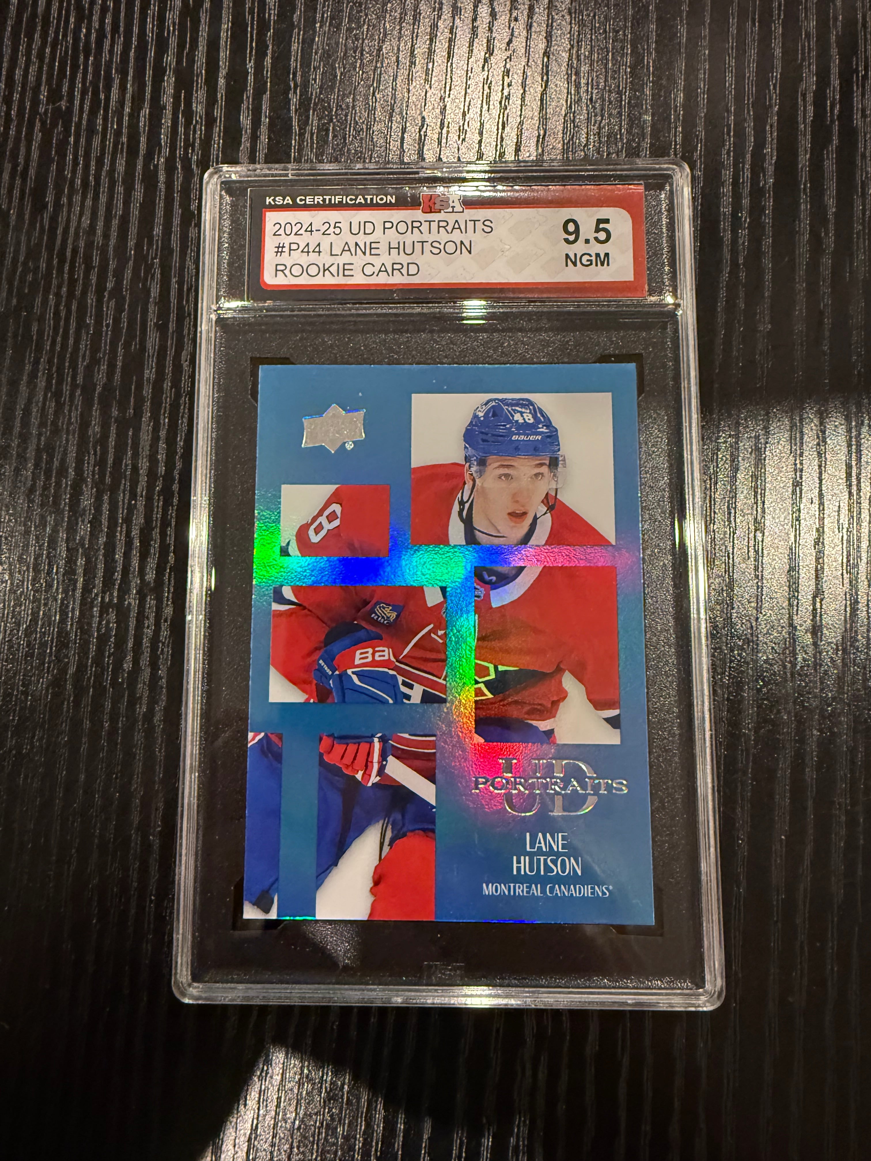 2024-25 UD Portraits Rookie Lane Hutson KSA 9.5