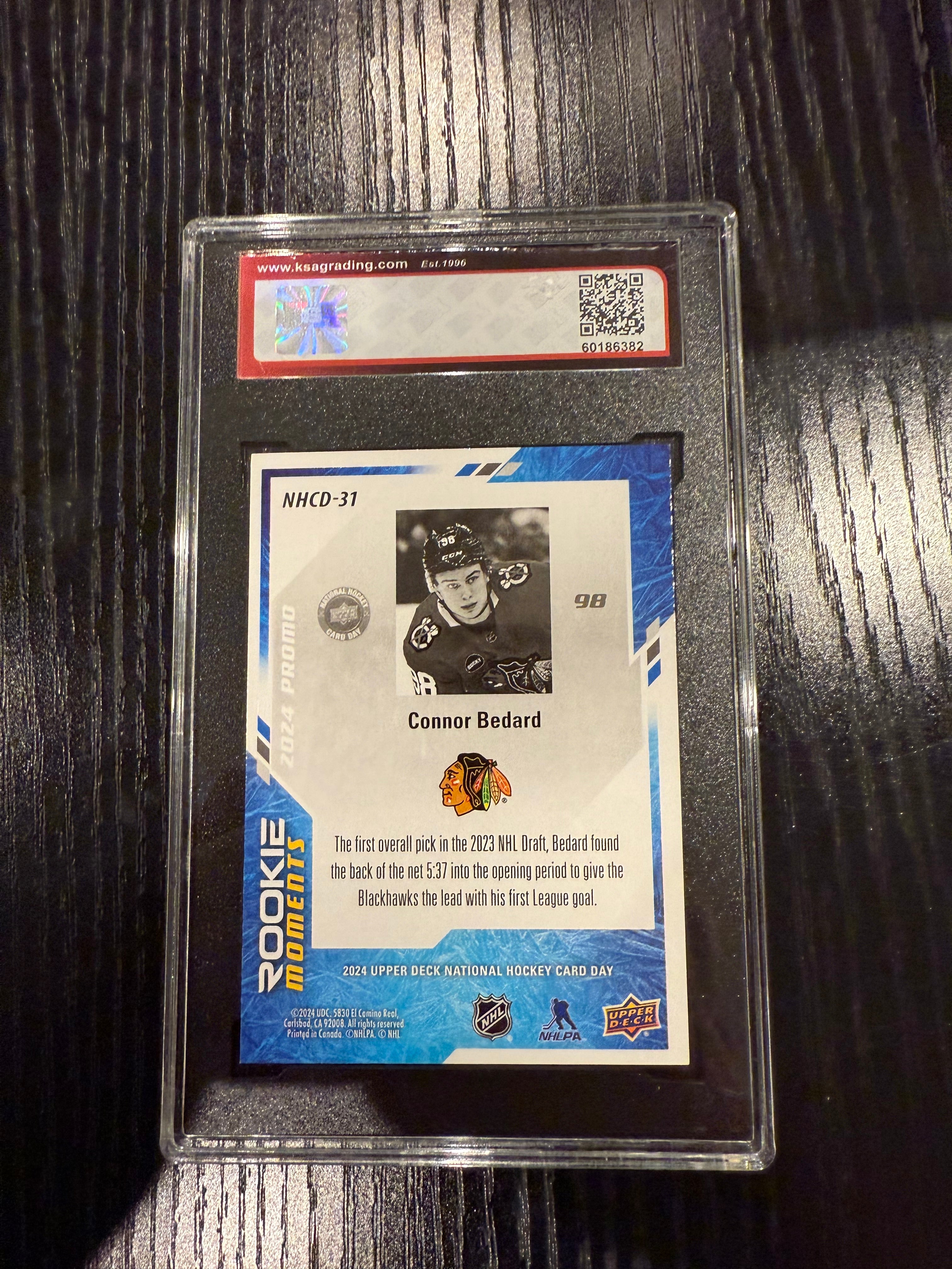 2023-24 UD NHCD Connor Bedard Rookie KSA 10