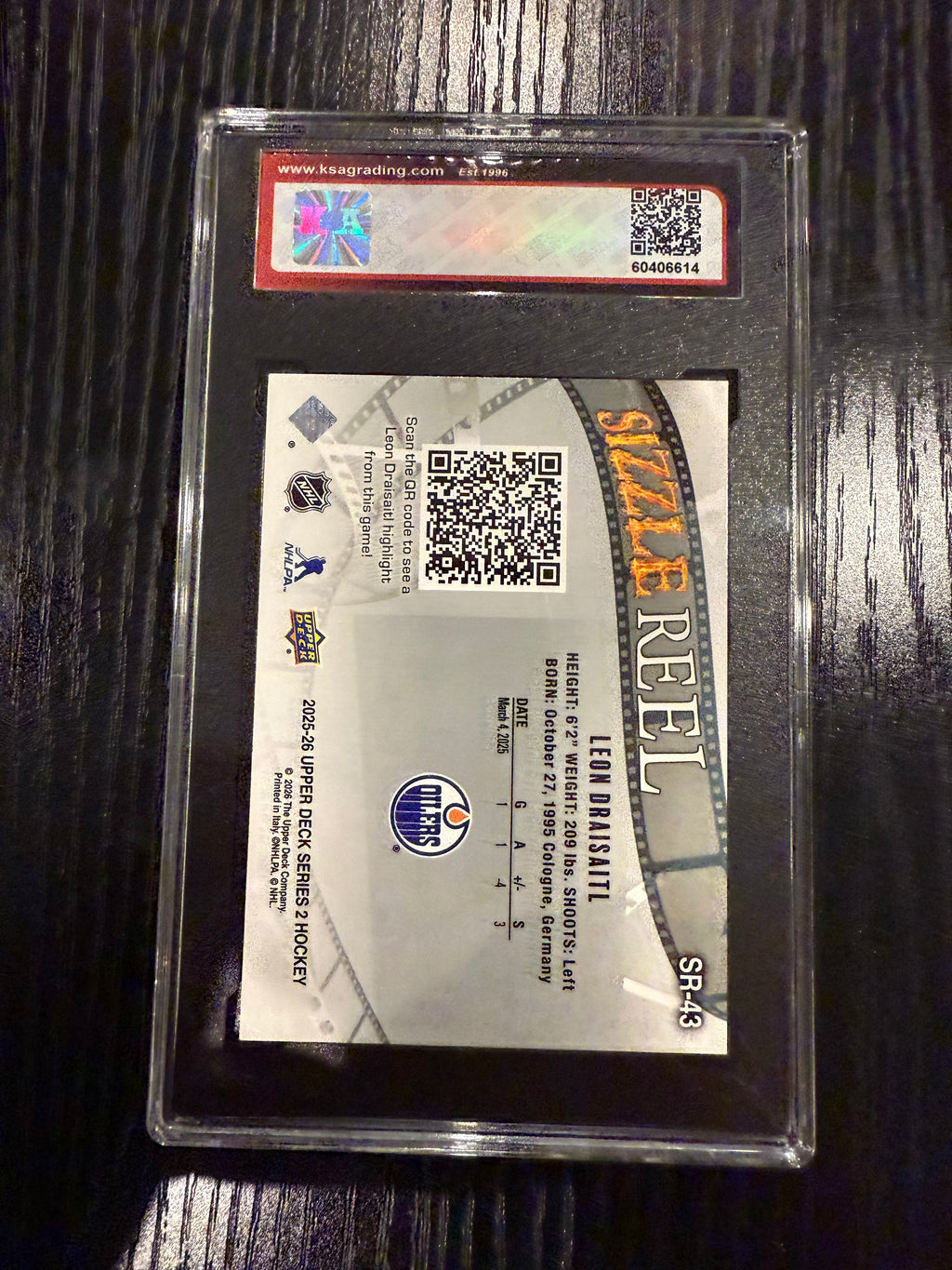 2024-25 Upper Deck Sizzle Reel Leon Draisaitl KSA 10