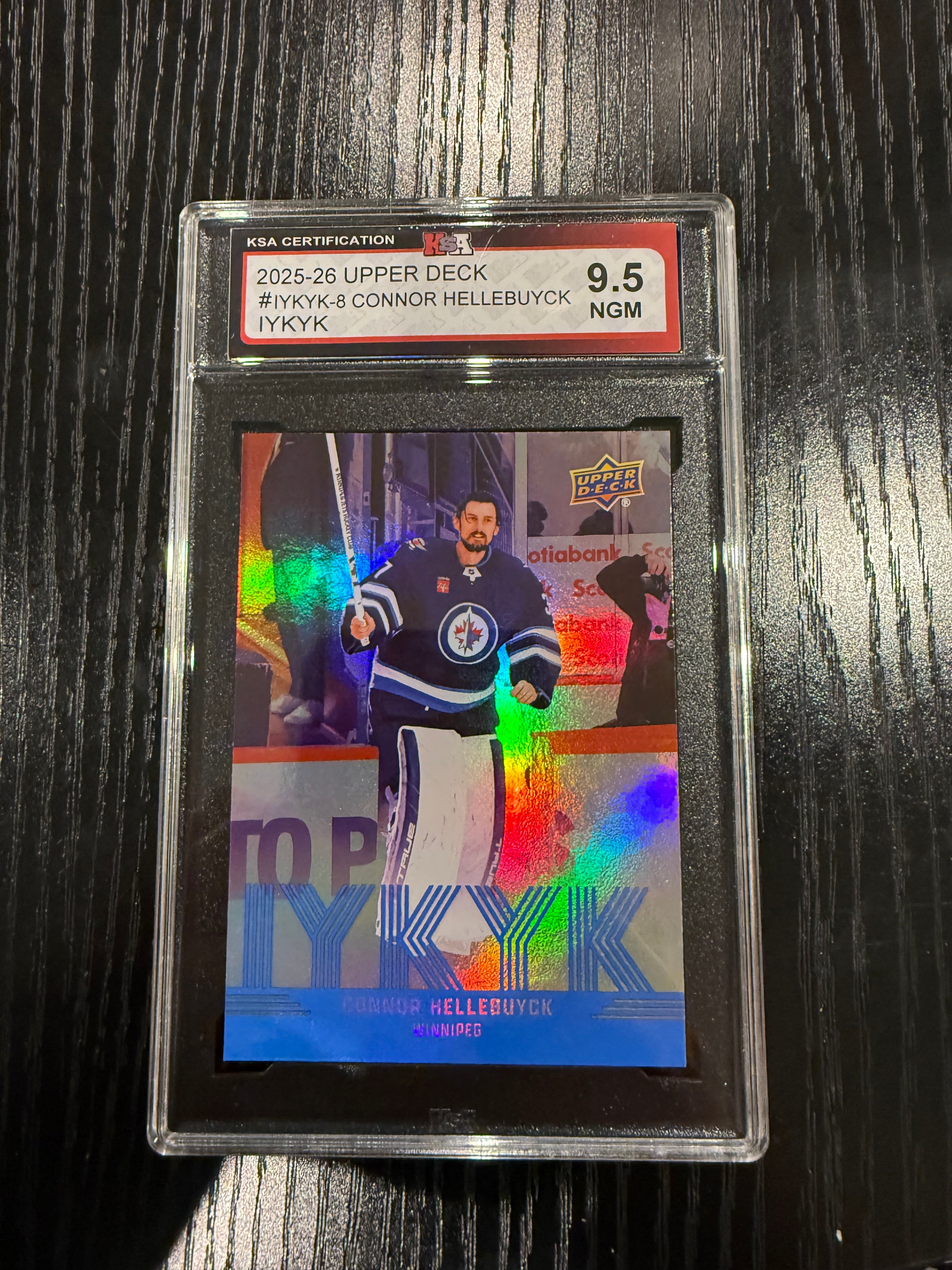 2025-26 Upper Deck IYKYK Connor Hellebuyck KSA 9.5