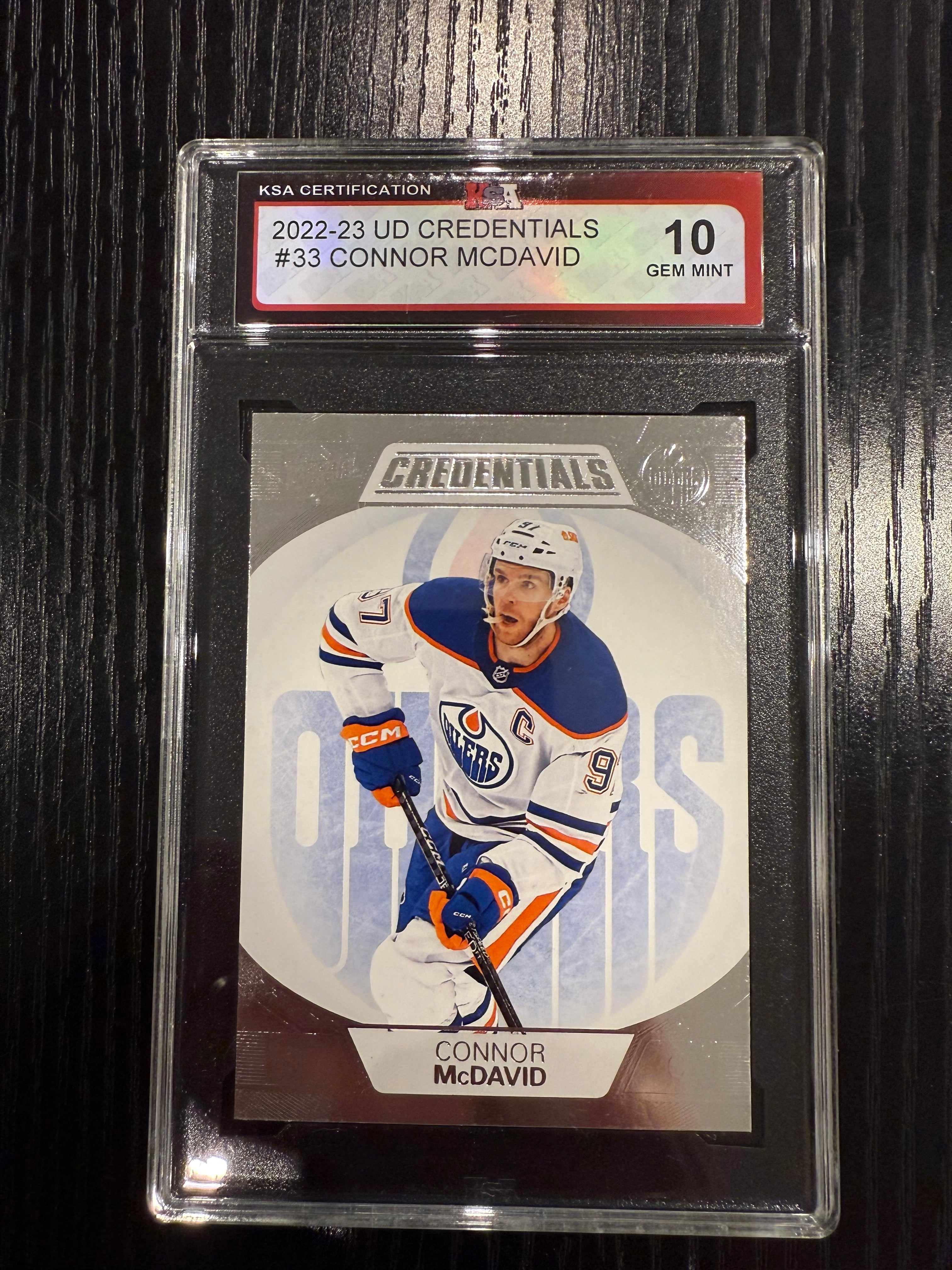 2022-23 UD Credentials Connor McDavid KSA 10