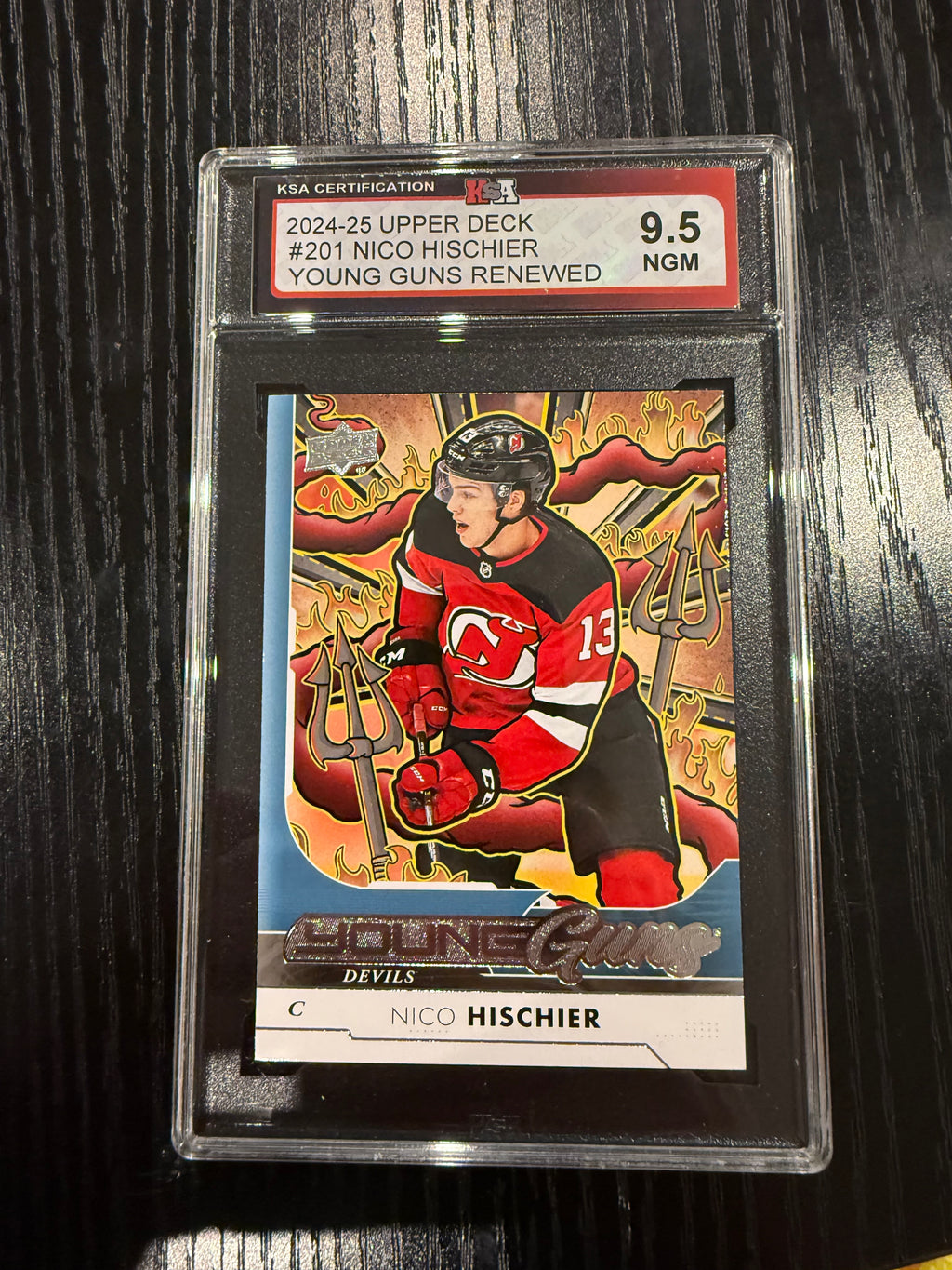 2024-25 Upper Deck Young Guns Renewed Nico Hischer KSA 9.5