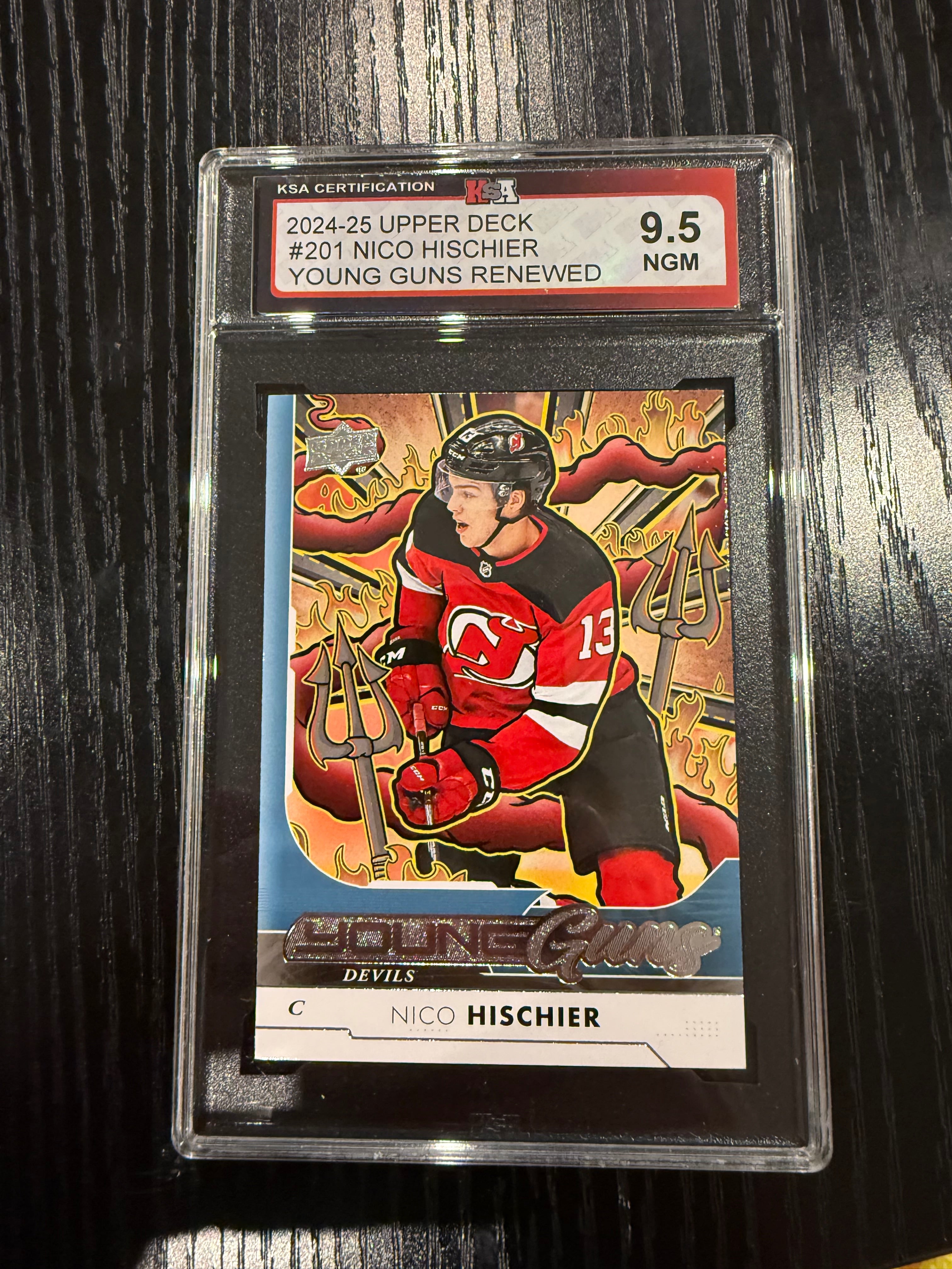 2024-25 Upper Deck Young Guns Renewed Nico Hischer KSA 9.5
