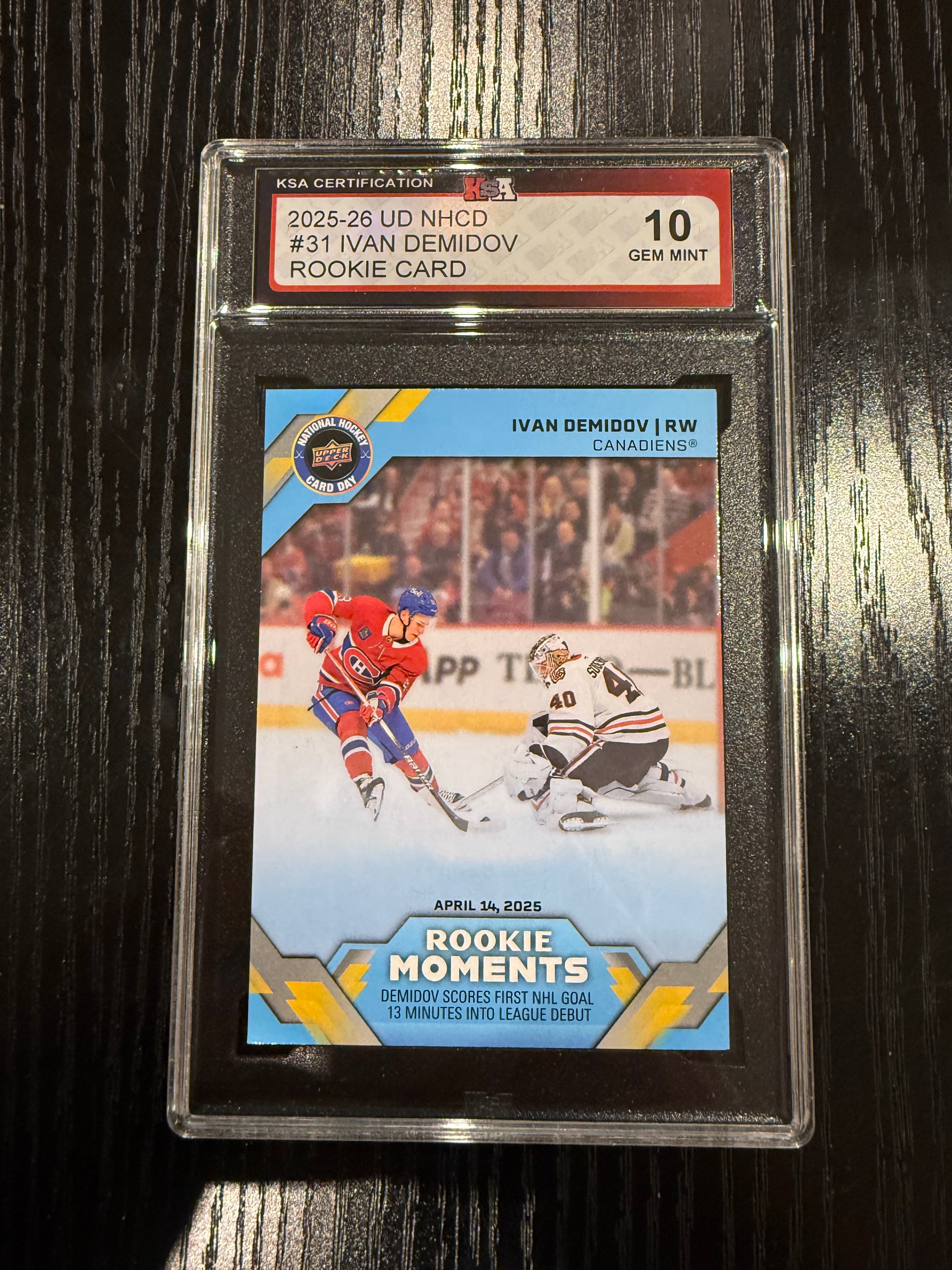 2025-26 UD NHCD Rookie Ivan Demidov KSA 10