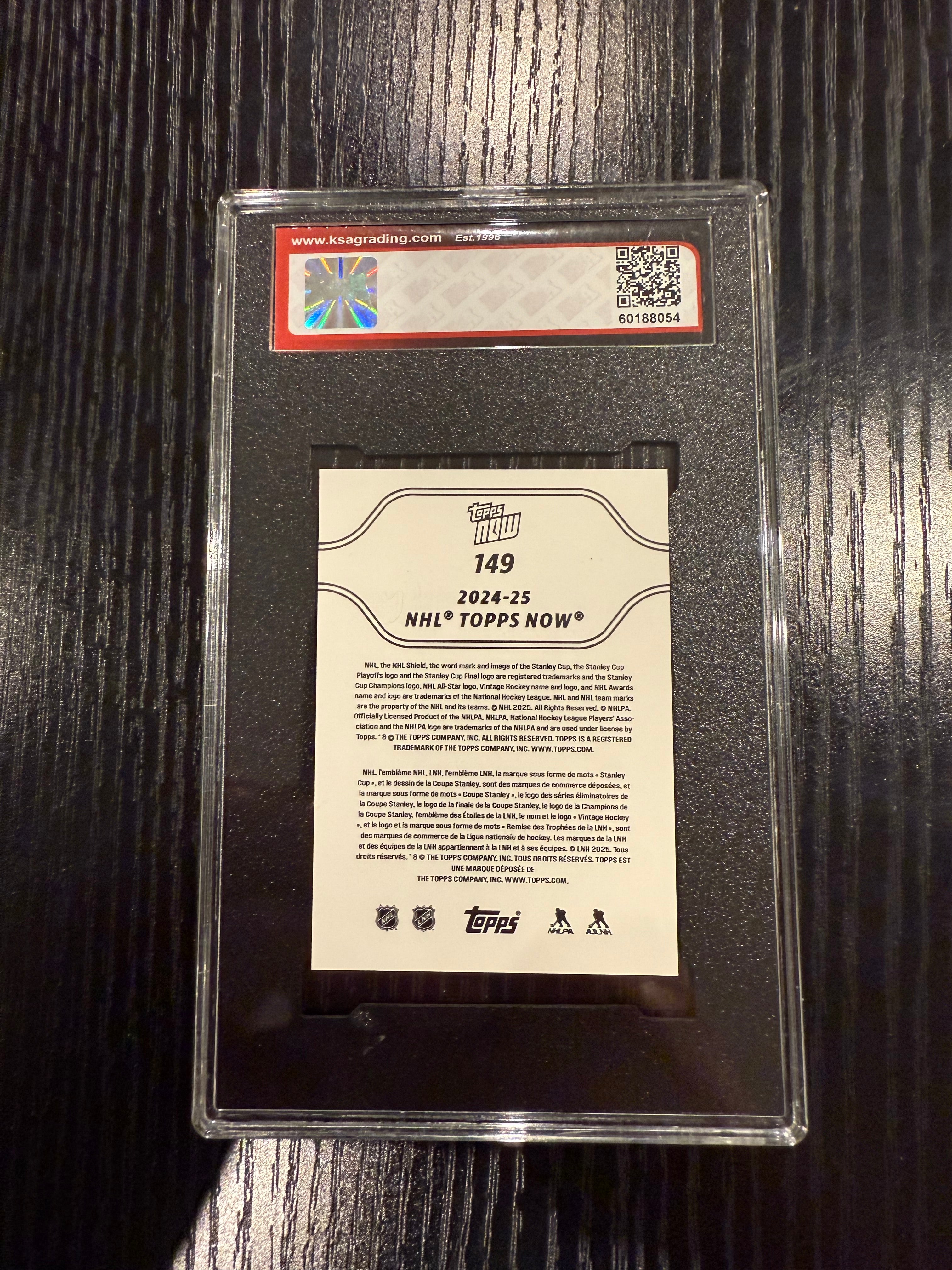2024-25 Topps Now Lane Hutson Rookie KSA 10