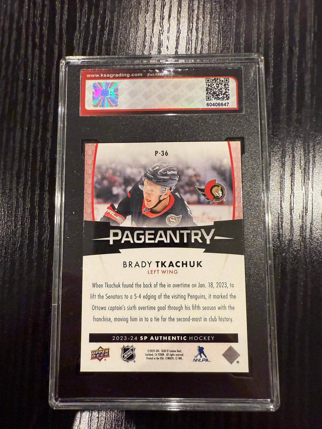 2023-24 SPA Pageantry Brady Tkachuk KSA 10