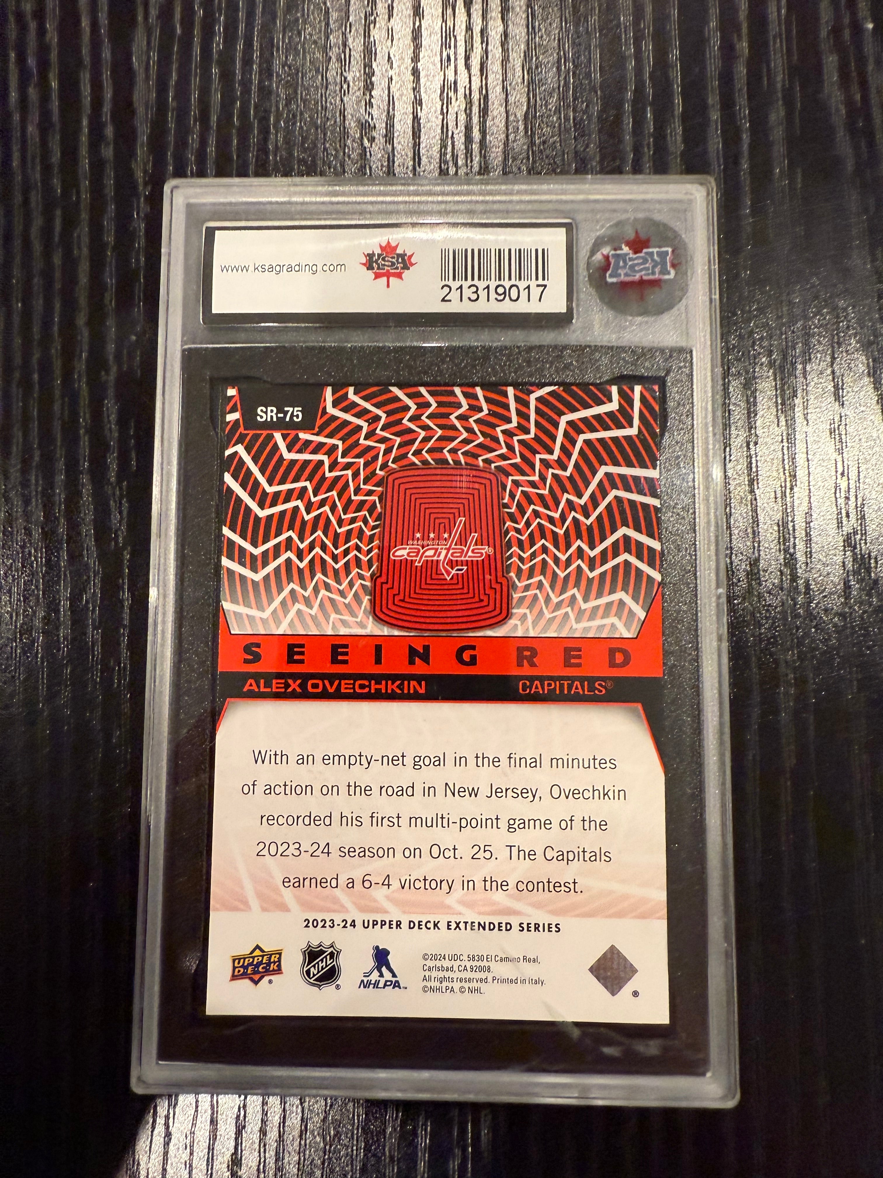 2023-24 Upper Deck Seeing Red Alex Ovechkin KSA 10