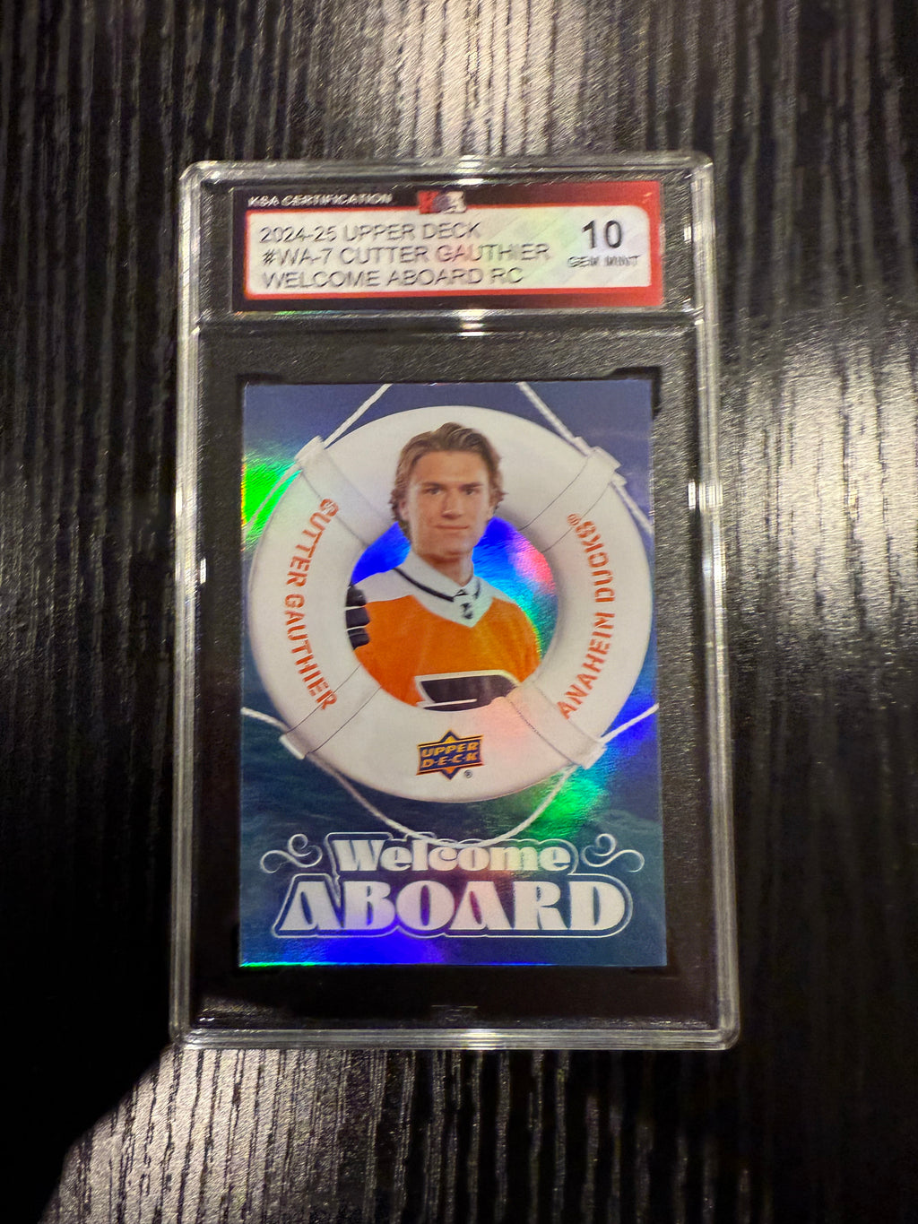 2024-25 UD Welcome Aboard Rookie Cutter Gauthier KSA 10