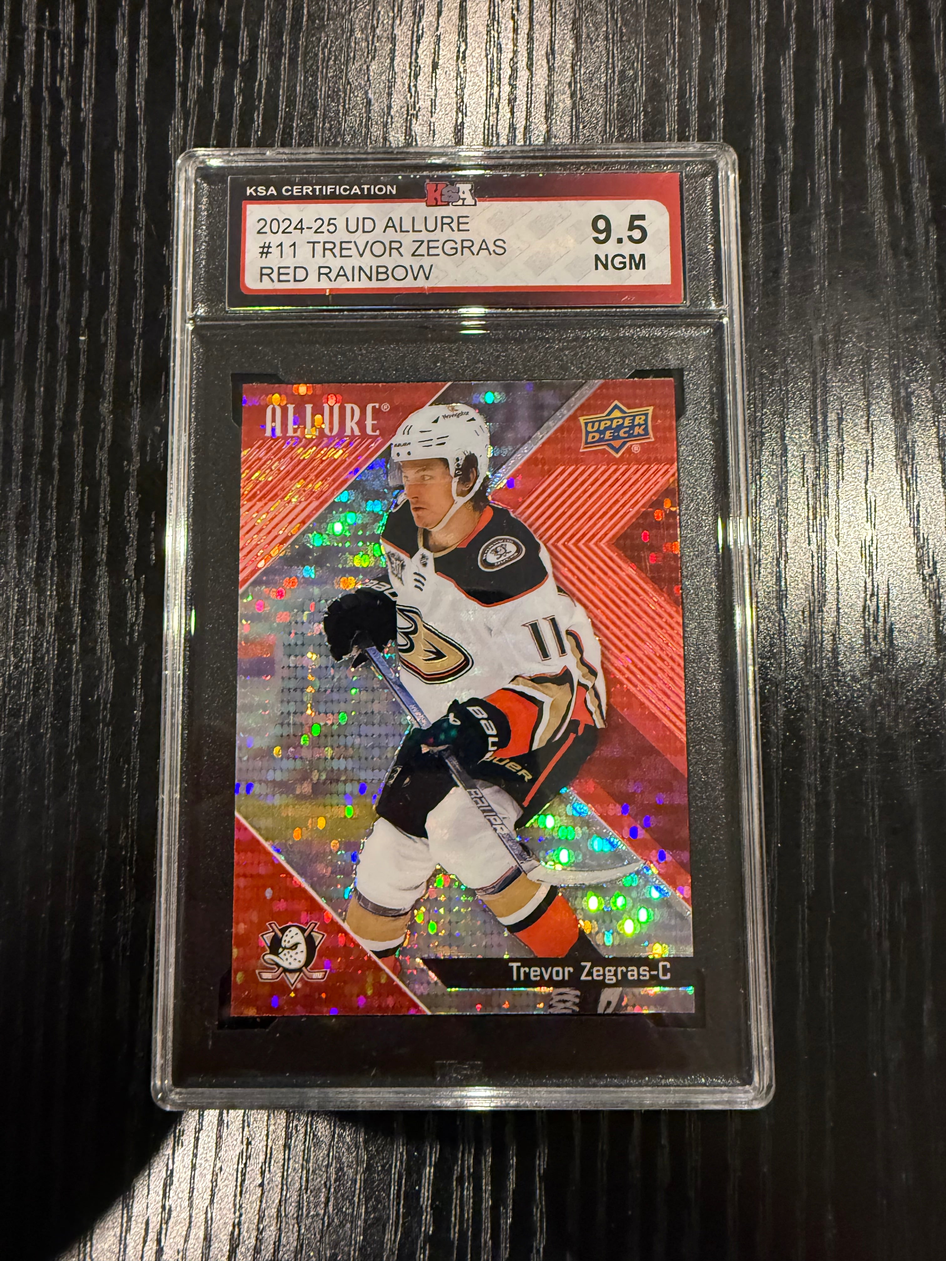 2024-25 Allure Red Rainbow Trevor Zegras KSA 9.5