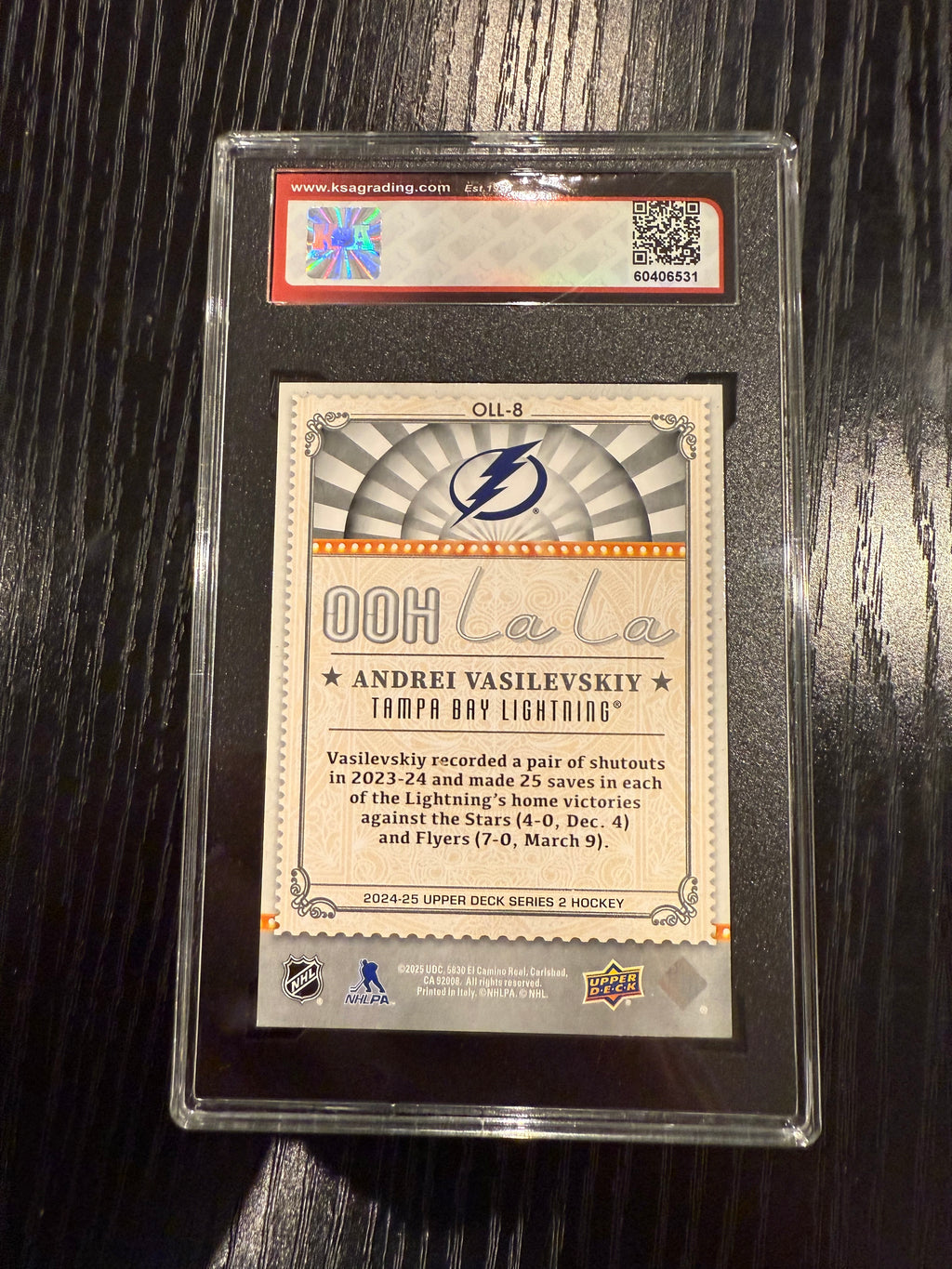 2024-25 Upper Deck Ooh La La Andrei Vasilevskiy KSA 9.5