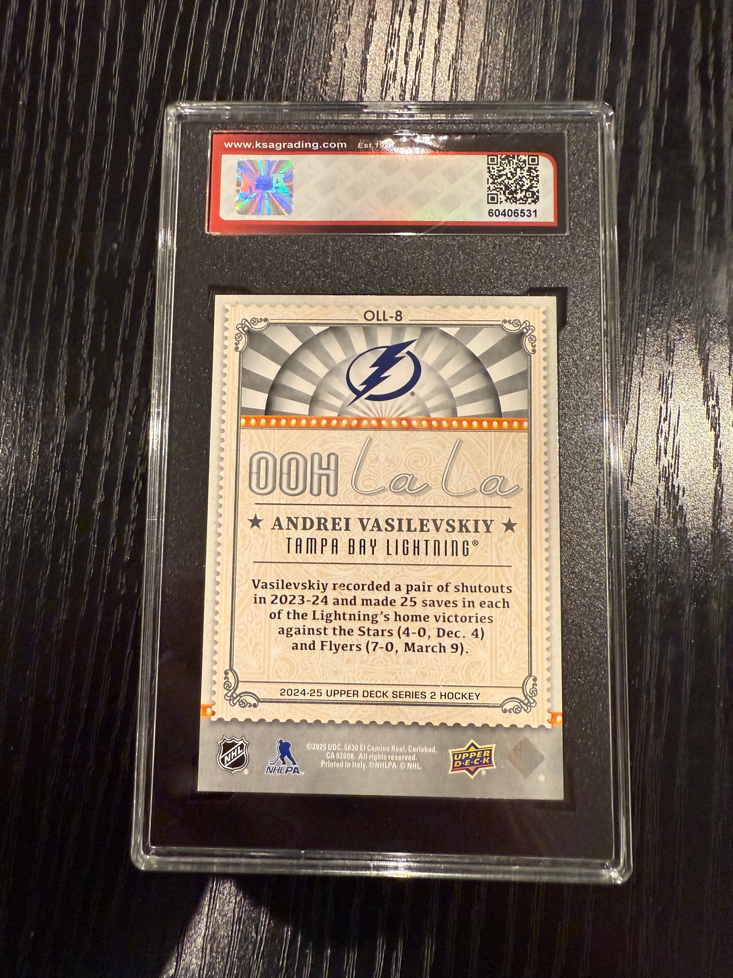 2024-25 Upper Deck Ooh La La Andrei Vasilevskiy KSA 9.5
