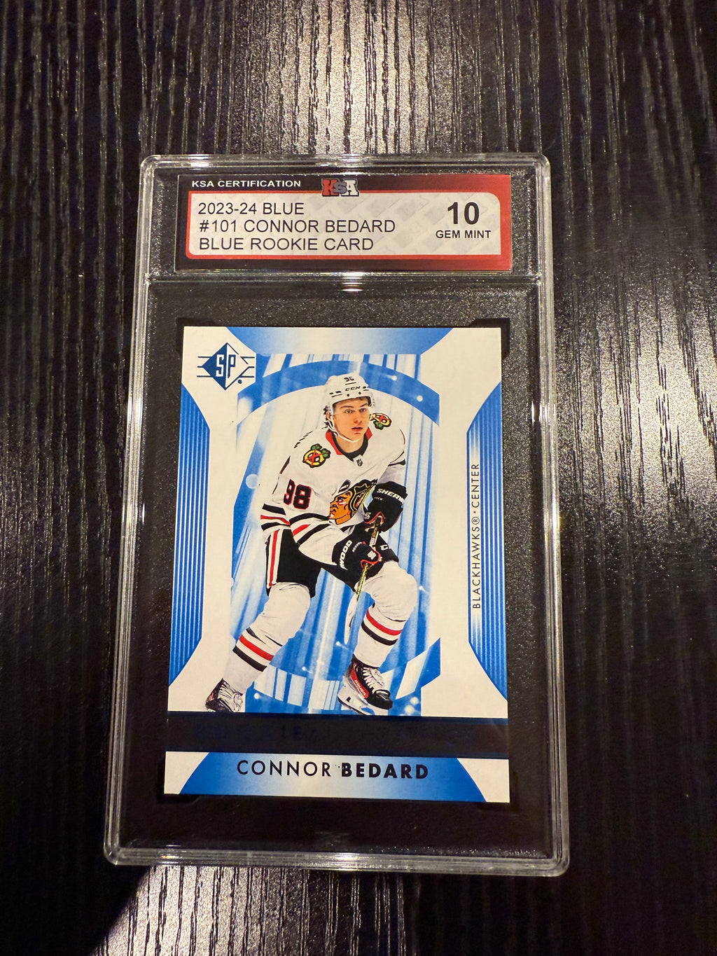 2023-24 SP Blue Rookie Connor Bedard KSA 10