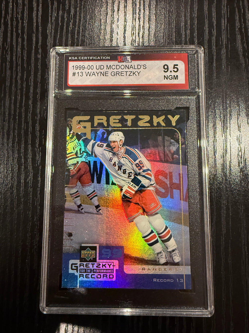 1999-00 UD McDonald’s Wayne Gretzky KSA 9.5