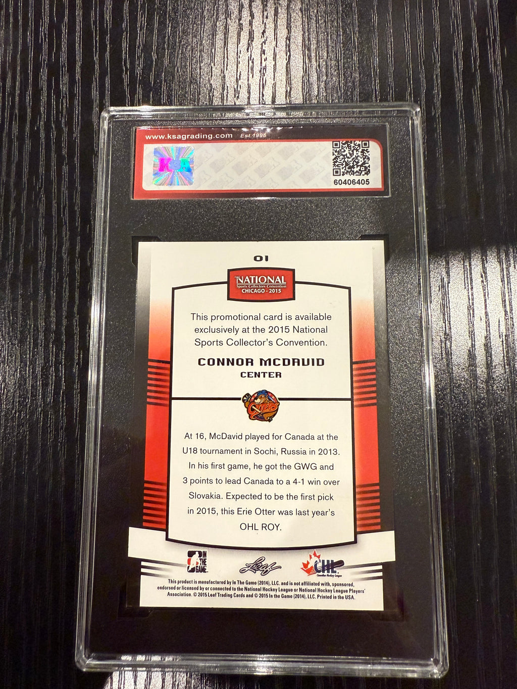 2015-16 ITG Chicago Expo Exclusive Connor McDavid Rookie KSA 10