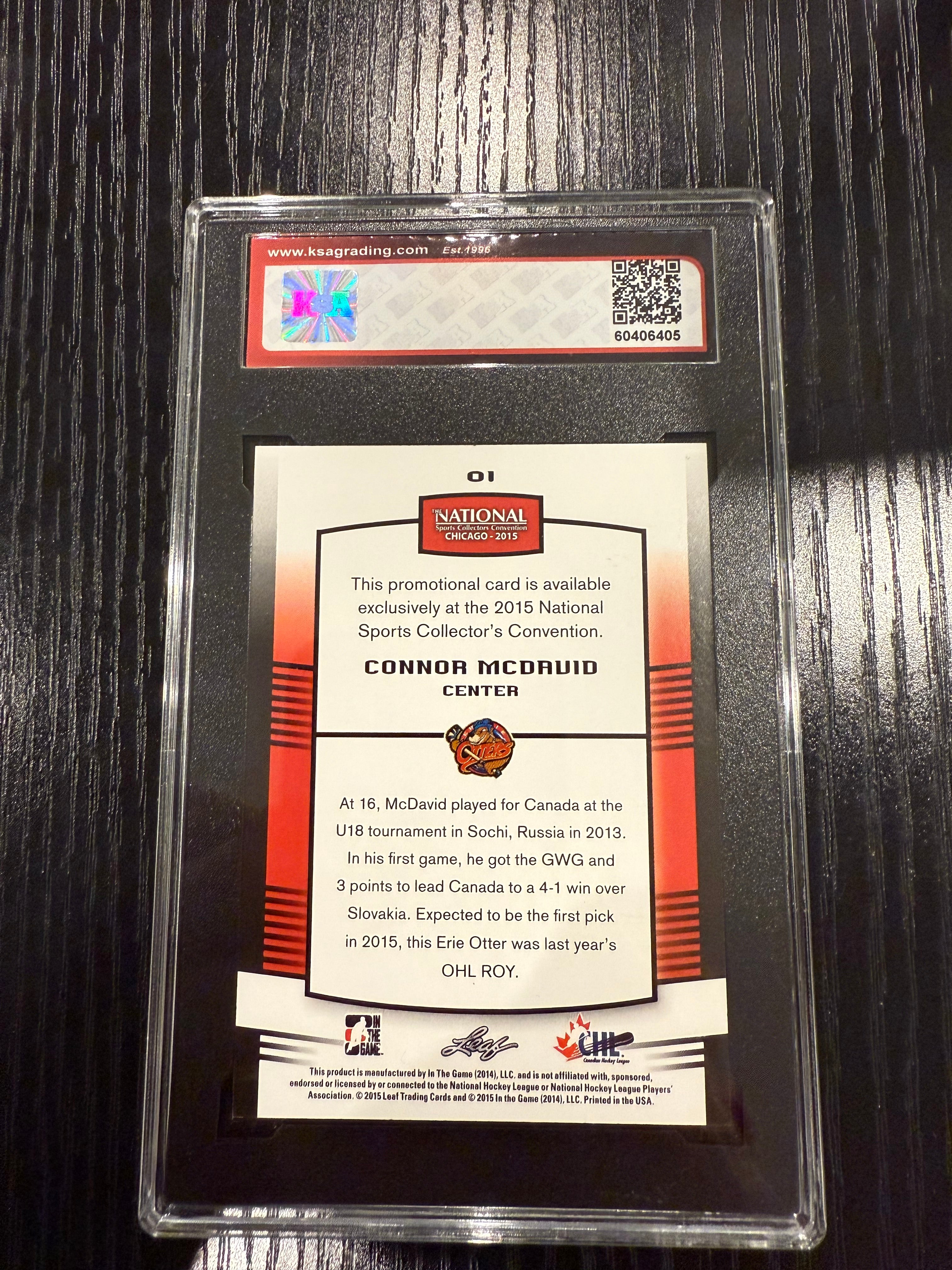 2015-16 ITG Chicago Expo Exclusive Connor McDavid Rookie KSA 10