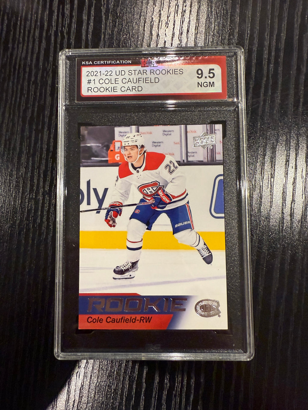 2021-22 Star Rookies RC Cole Caufield KSA 9.5