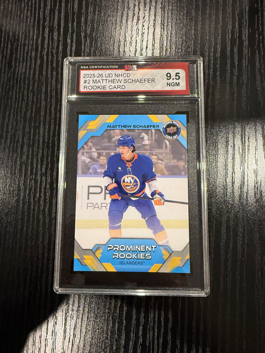 MATTHEW SCHAEFER KSA 9.5 25/26 ROOKIE CARD