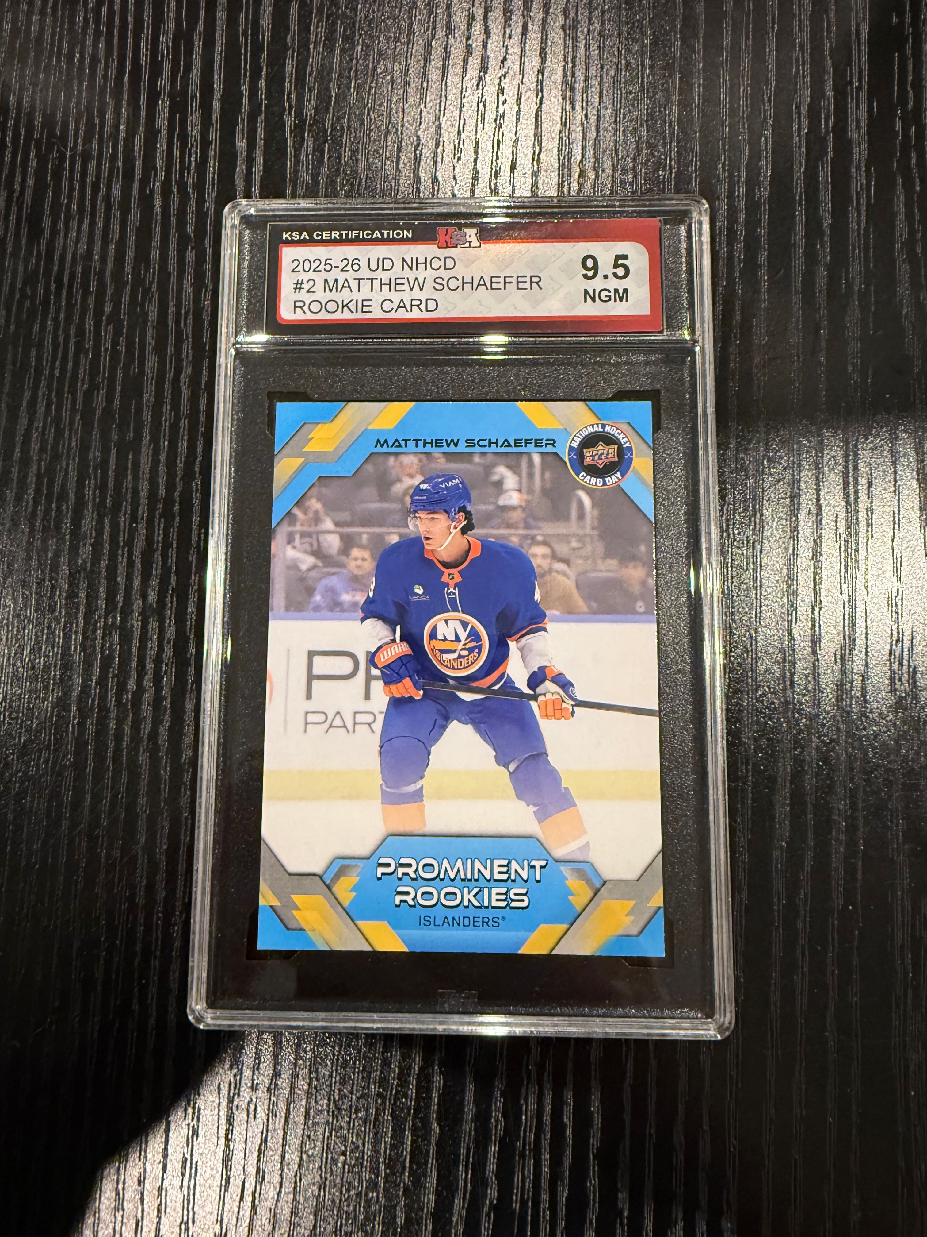 MATTHEW SCHAEFER KSA 9.5 25/26 ROOKIE CARD
