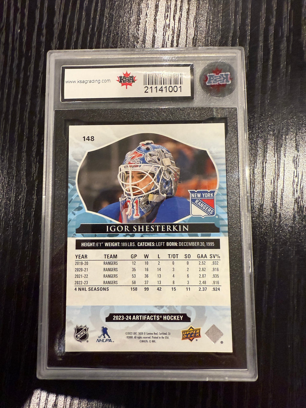 2023-24 UD Artifacts Bronze #163/299 Igor Sherterkin KSA 9.5