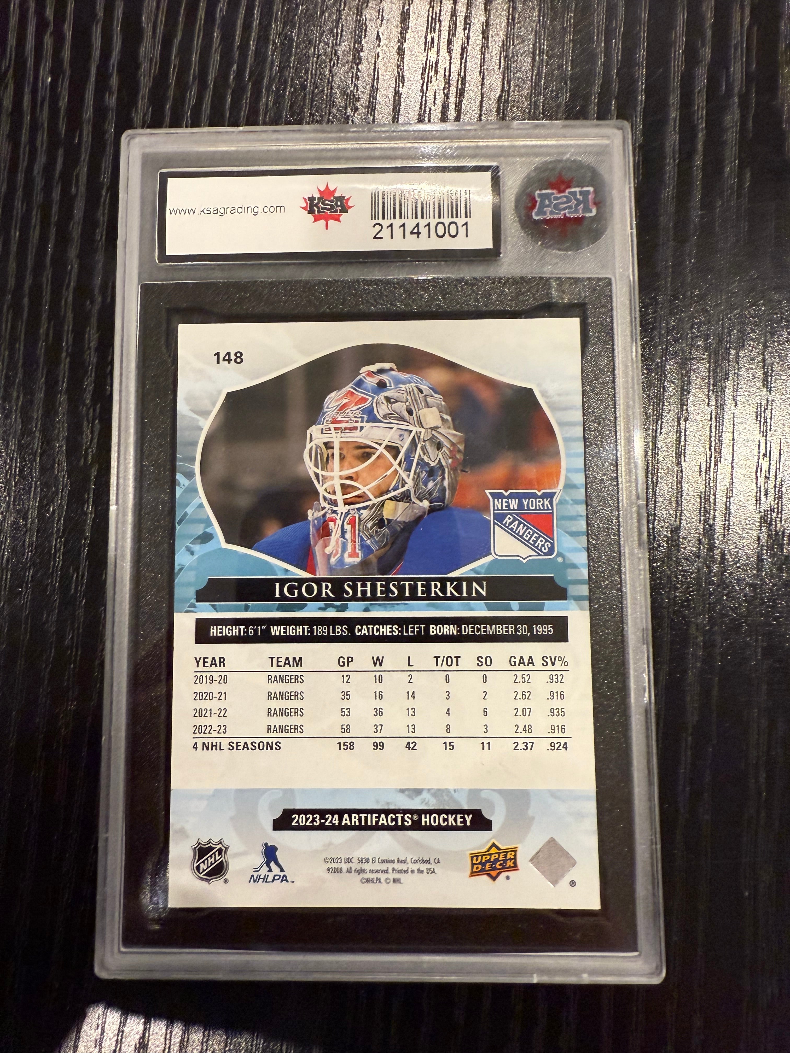 2023-24 UD Artifacts Bronze #163/299 Igor Sherterkin KSA 9.5