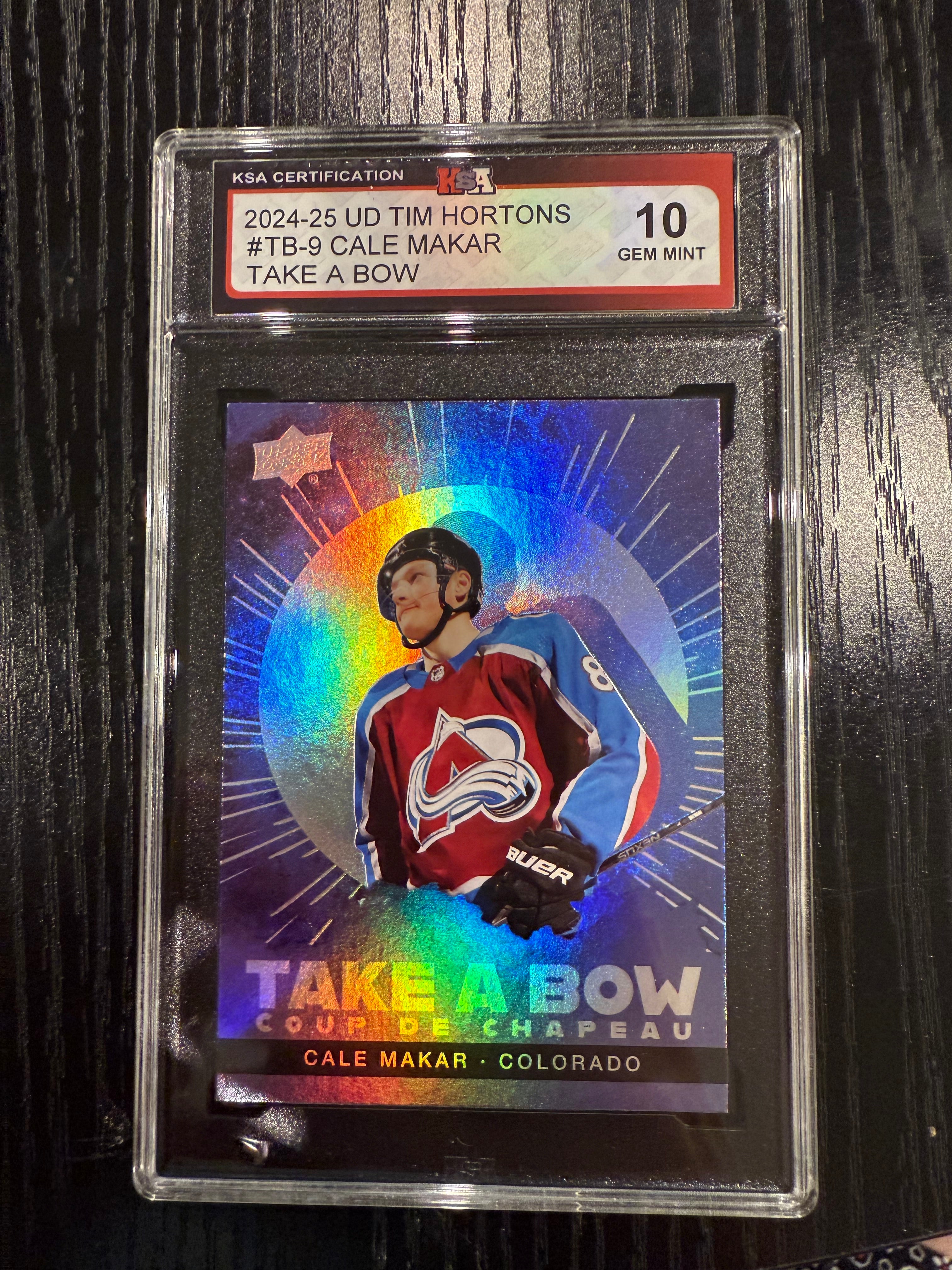 2024-25 UD Tim Hortons Take a Bow Cale Makar