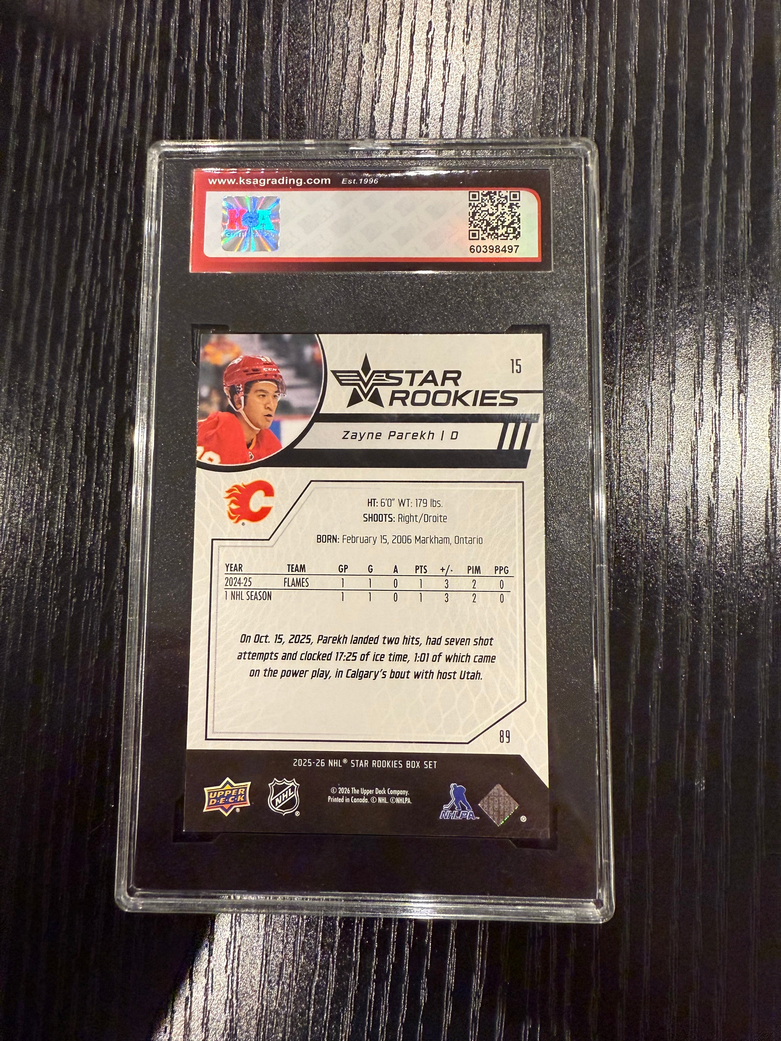 2025-26 Star Rookies Zayne Parekh Rookie KSA 10