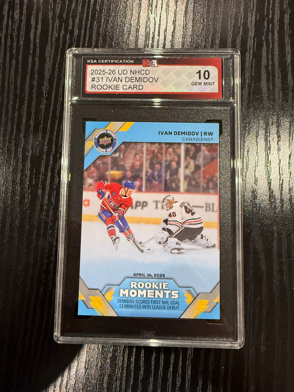 2025-26 UD NHCD Ivan Demidov Rookie KSA 10