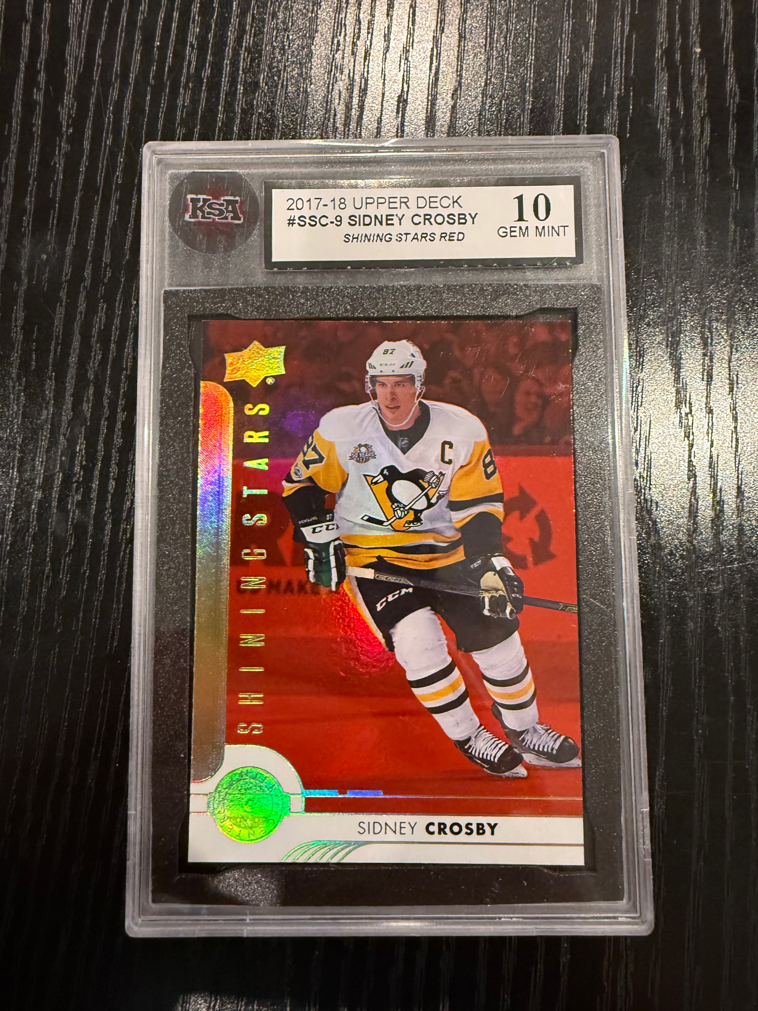 2017-18 Upper Deck Shining Stars Red Sidney Crosby KSA 10