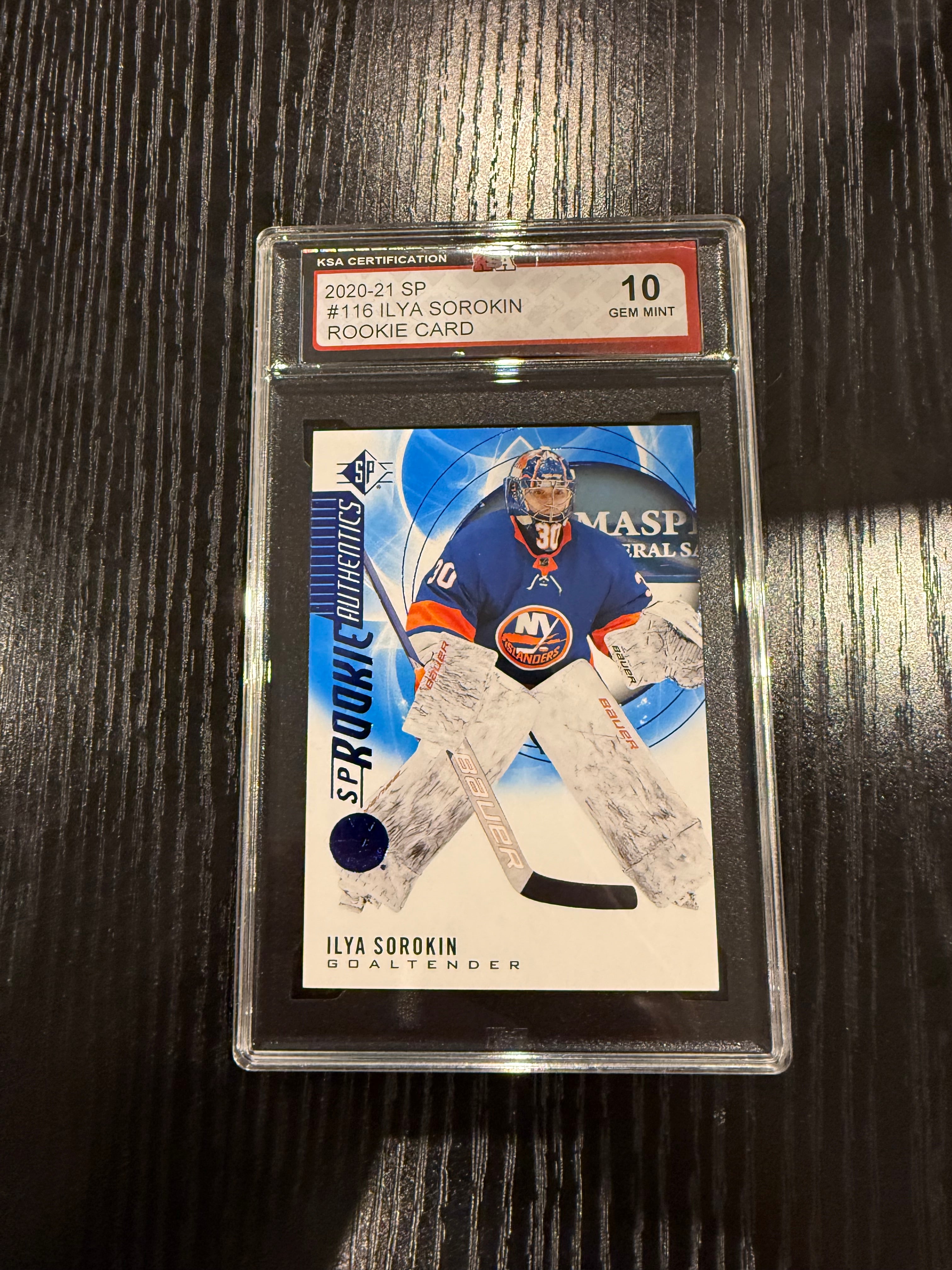 2020-21 SP Blue Rookie Ilya Sorokin KSA 10