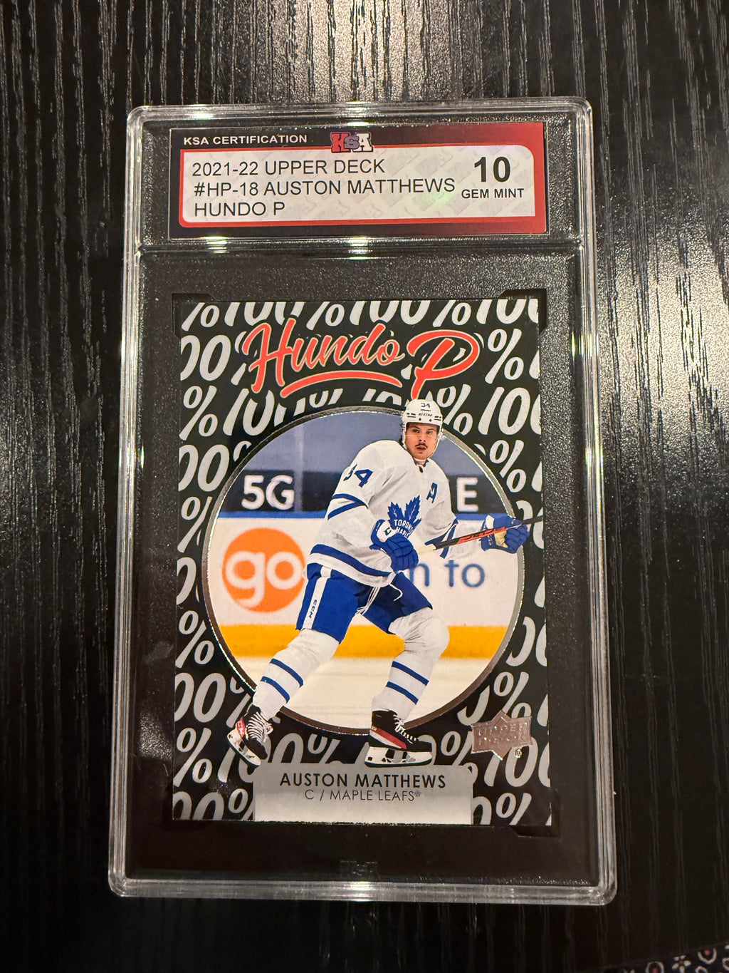 2023-24 UD Hundo P Auston Matthews KSA 10