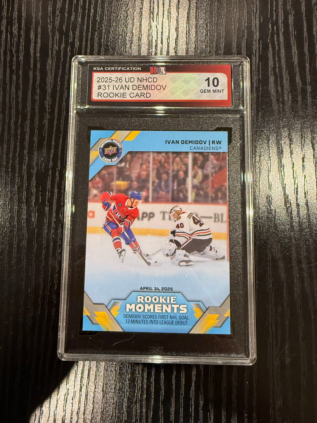2025-26 UD NHCD Rookie Ivan Demidov Rookie KSA 10